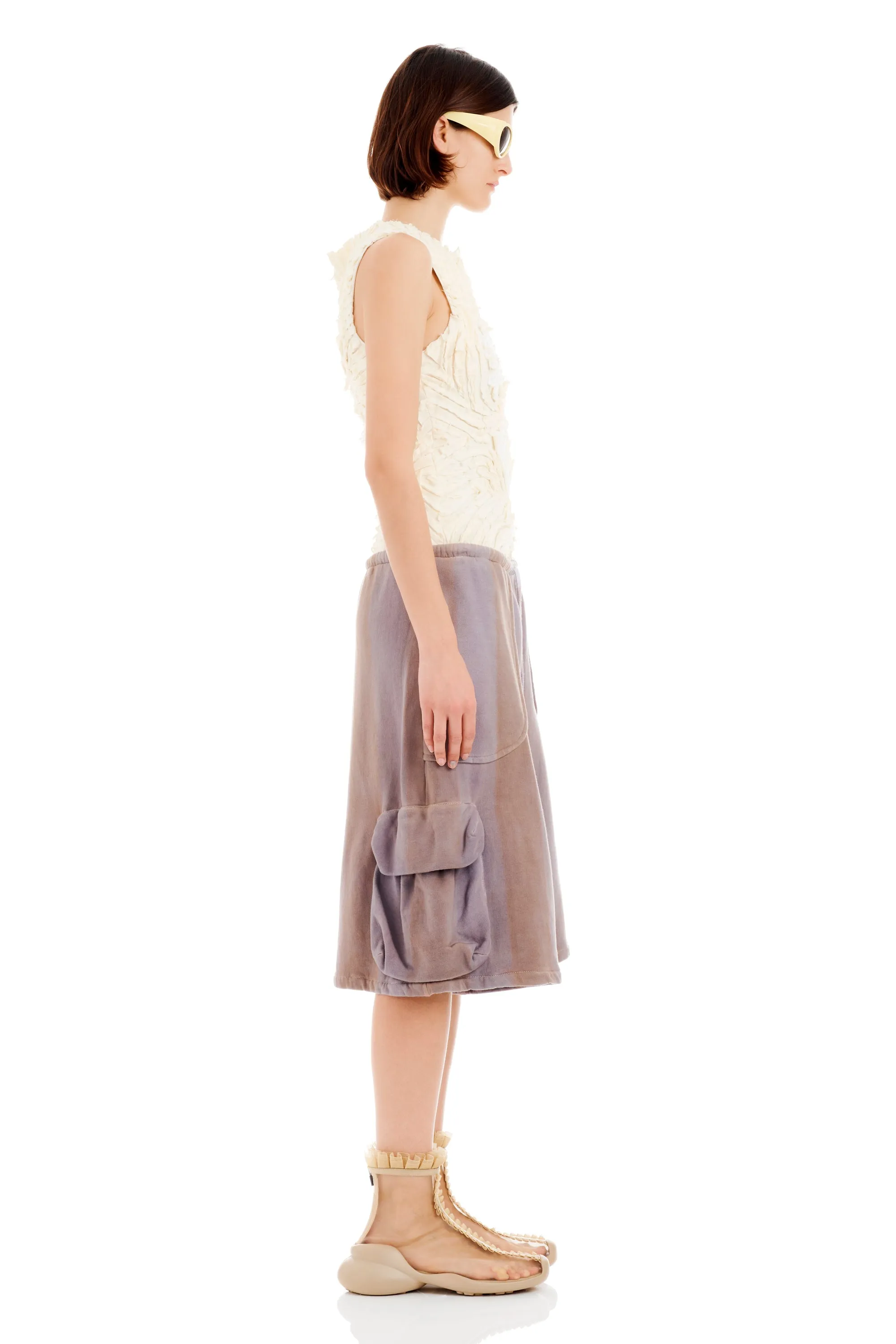 EARTH STRIPE CARGO SWEATSHORT sold by Collina Strada product image thumbnail 4