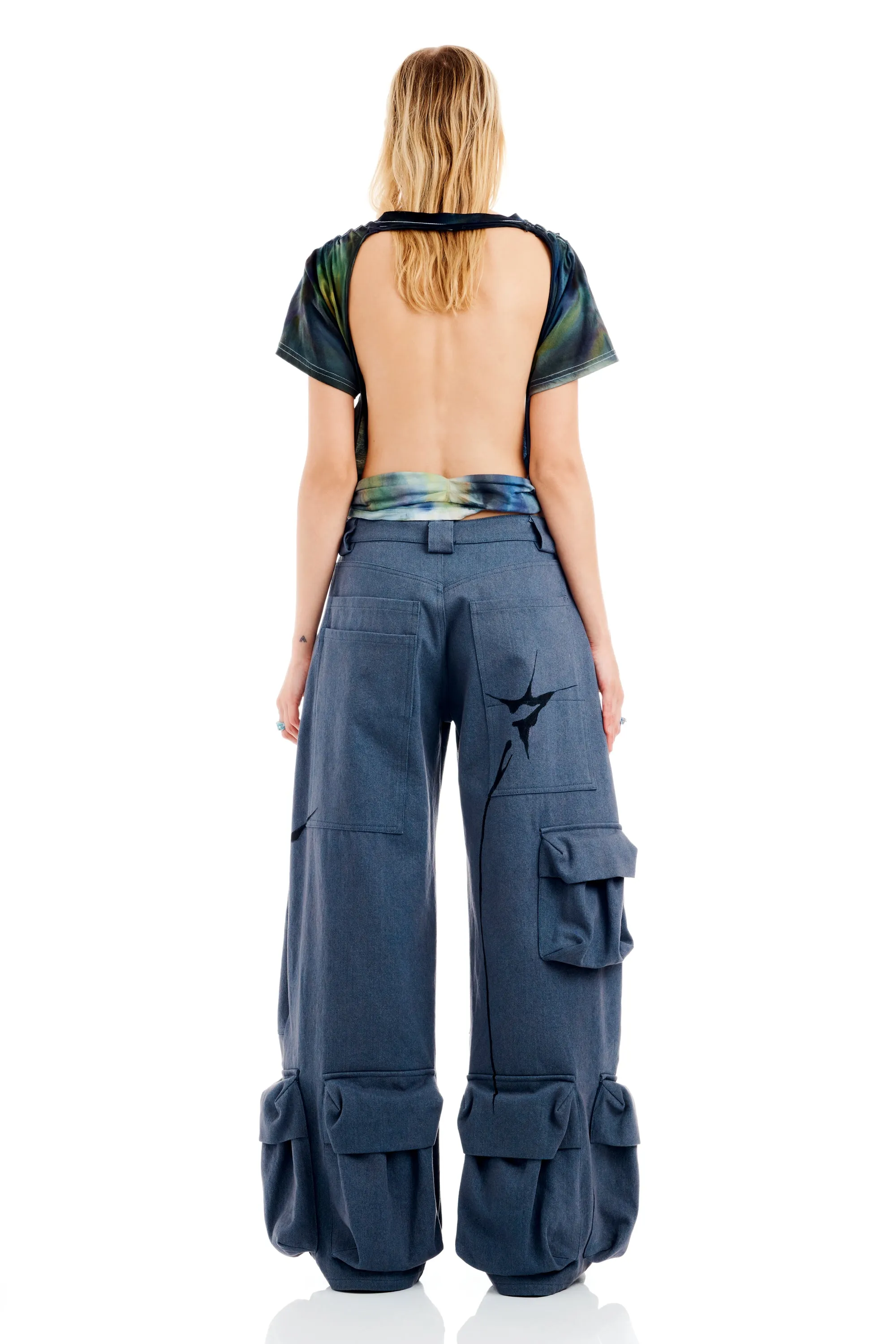 CHARCOAL DENIM GARDEN CARGO PANT sold by Collina Strada product image thumbnail 5