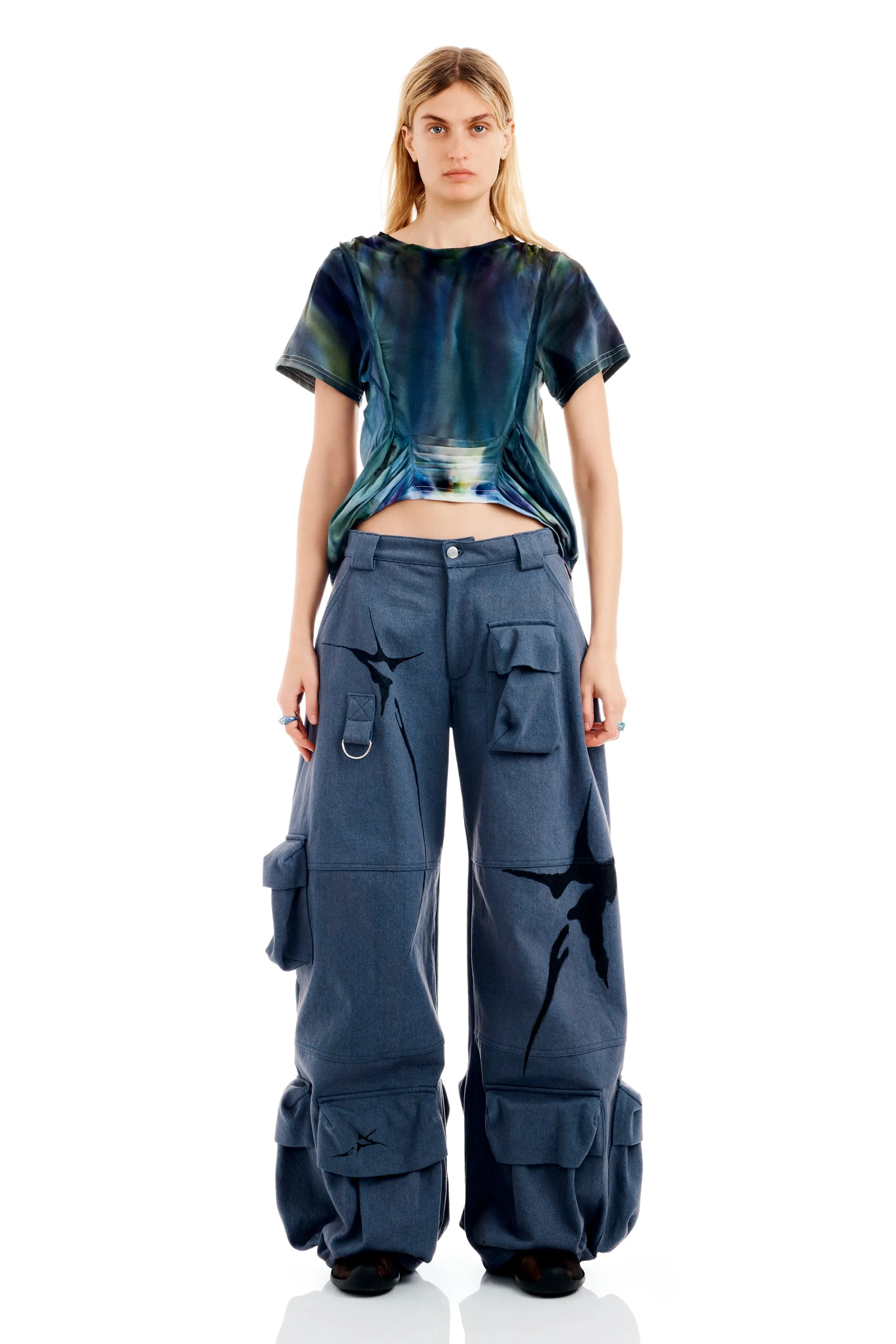 CHARCOAL DENIM GARDEN CARGO PANT sold by Collina Strada product image thumbnail 2