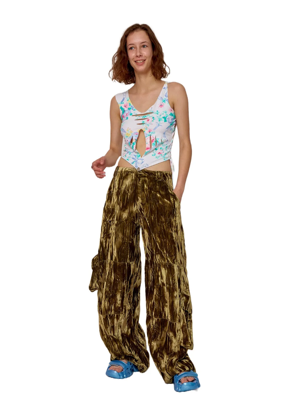 LAWN CARGO PANT MOSS VELVET sold by Collina Strada product image thumbnail 3