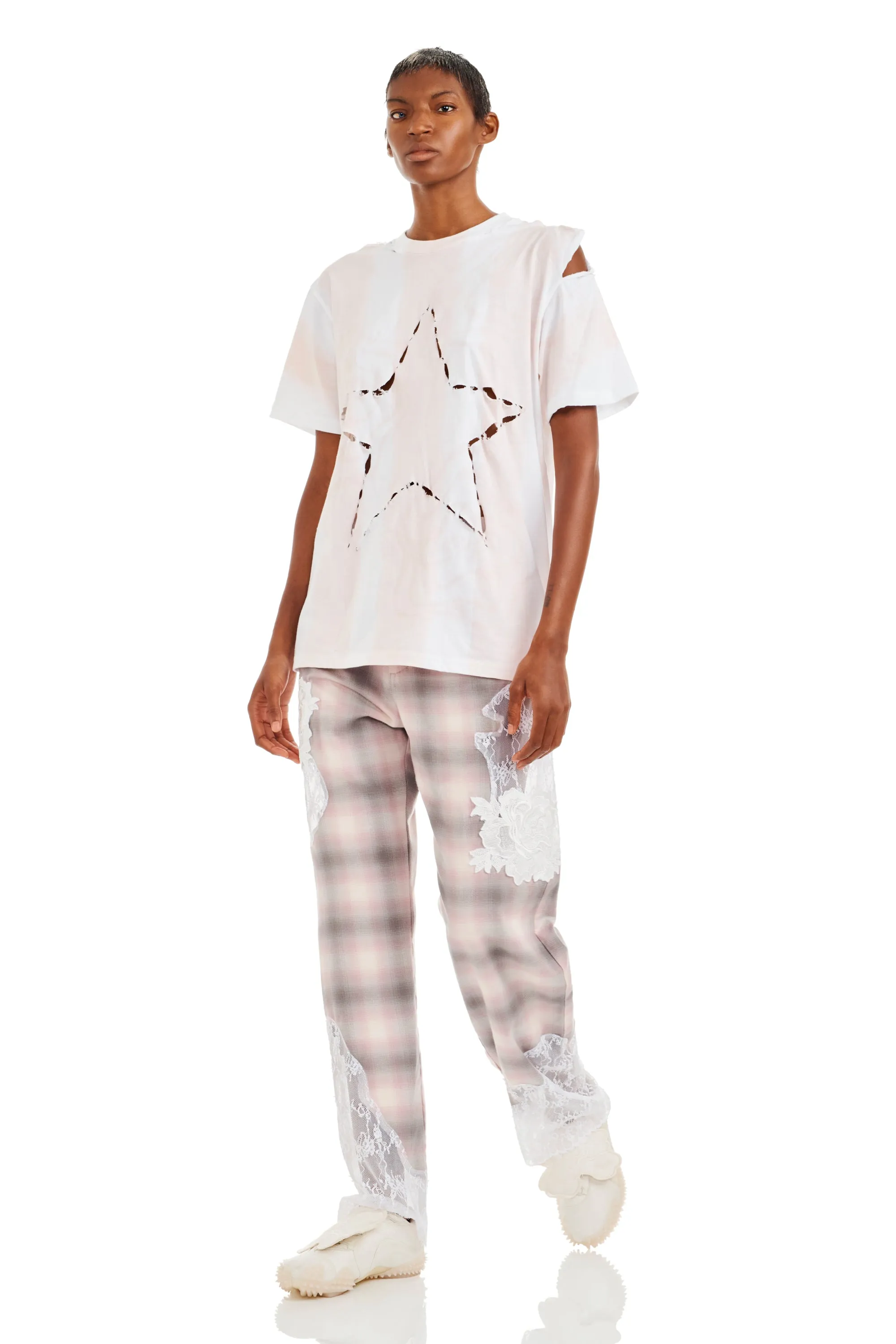 SAND STRIPE REMNANT STAR TEE sold by Collina Strada product image thumbnail 5