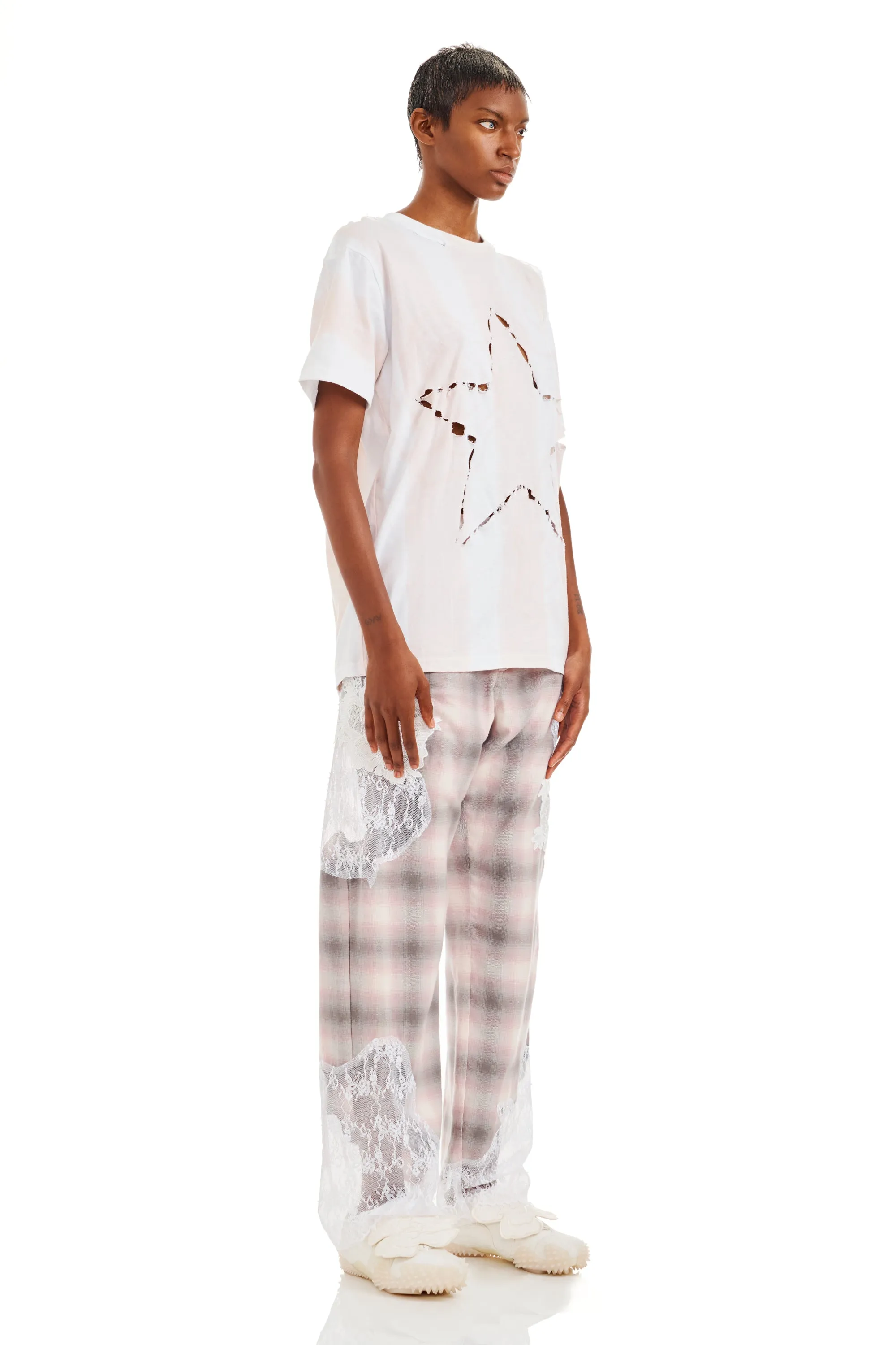 SAND STRIPE REMNANT STAR TEE sold by Collina Strada product image thumbnail 4