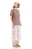 EARTH STRIPE REMNANT FLOWER TEE sold by Collina Strada