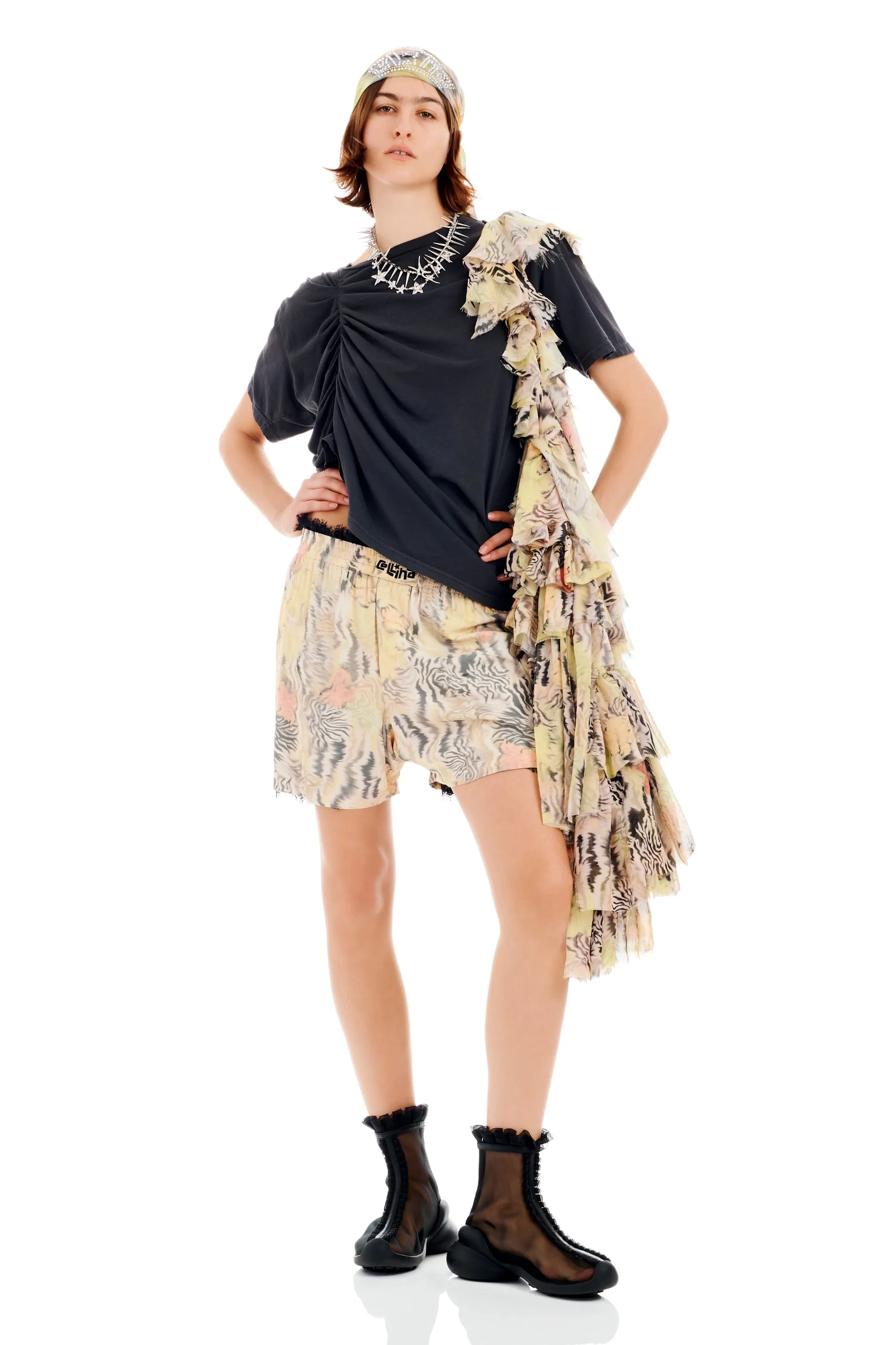 WASHED ZEBRA FLORAL ODEON BOXER sold by Collina Strada product image thumbnail 2