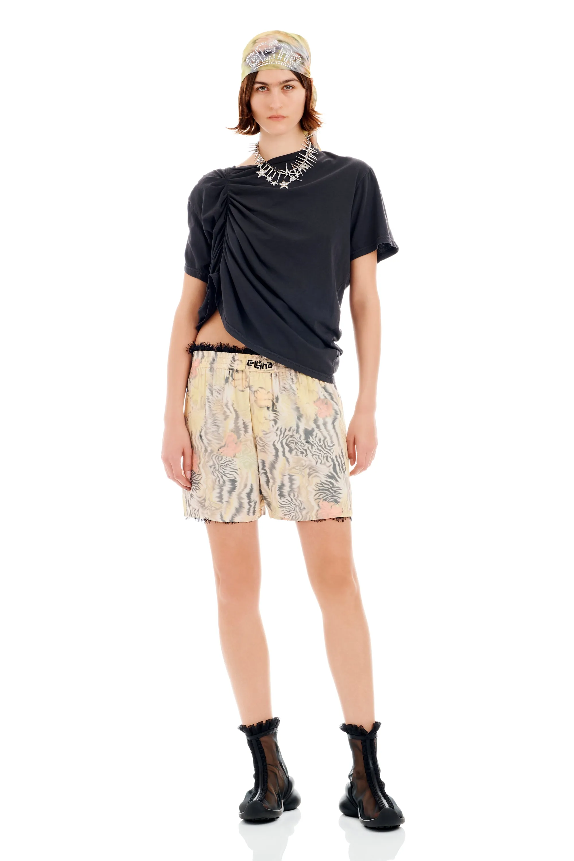 WASHED ZEBRA FLORAL ODEON BOXER sold by Collina Strada product image thumbnail 3