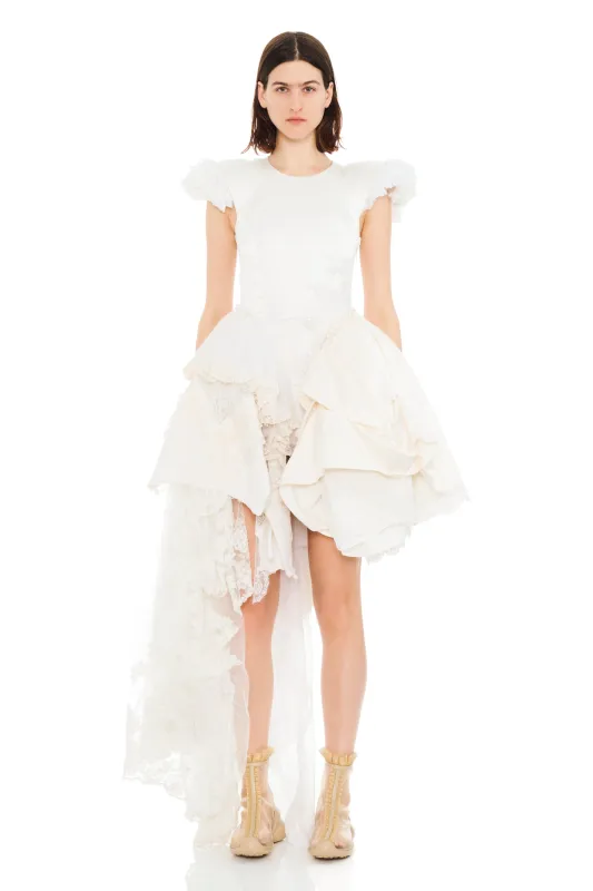 AVA BONED CORSET UPCYCLE WEDDING DRESS GOWN made by Collina Strada