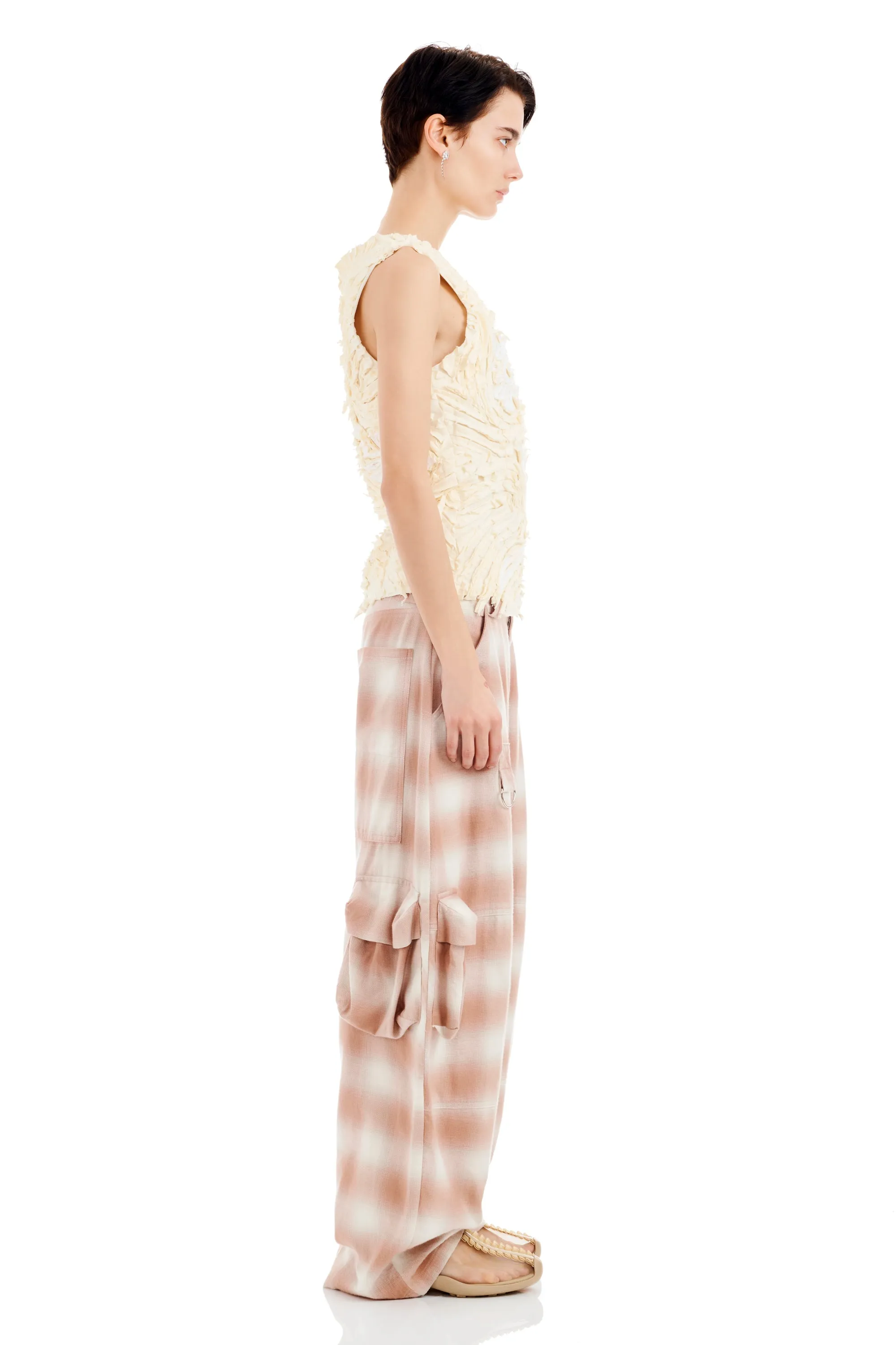 IVORY CHIRP FLOWER TANK sold by Collina Strada product image thumbnail 4