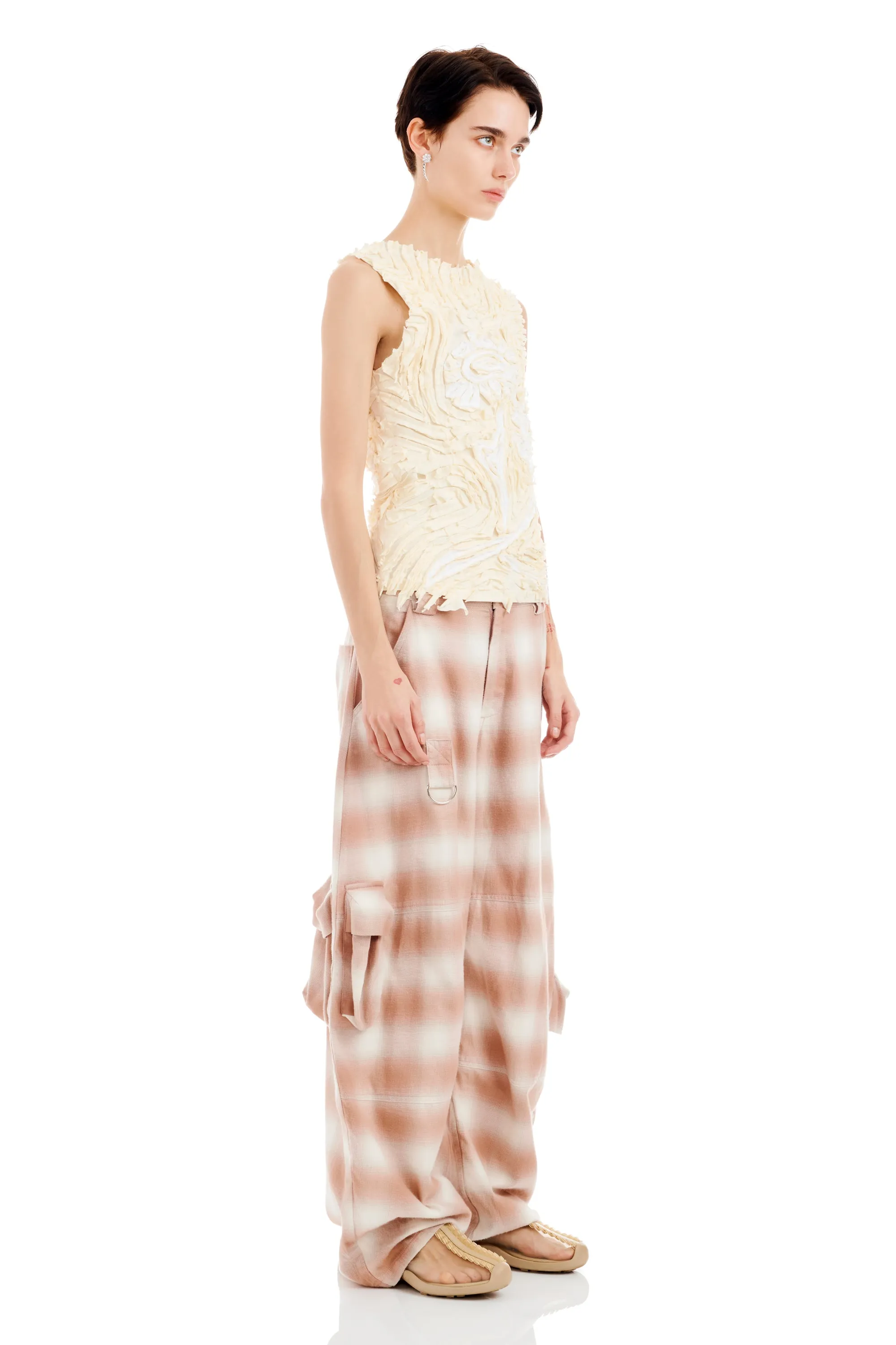 IVORY CHIRP FLOWER TANK sold by Collina Strada product image thumbnail 3