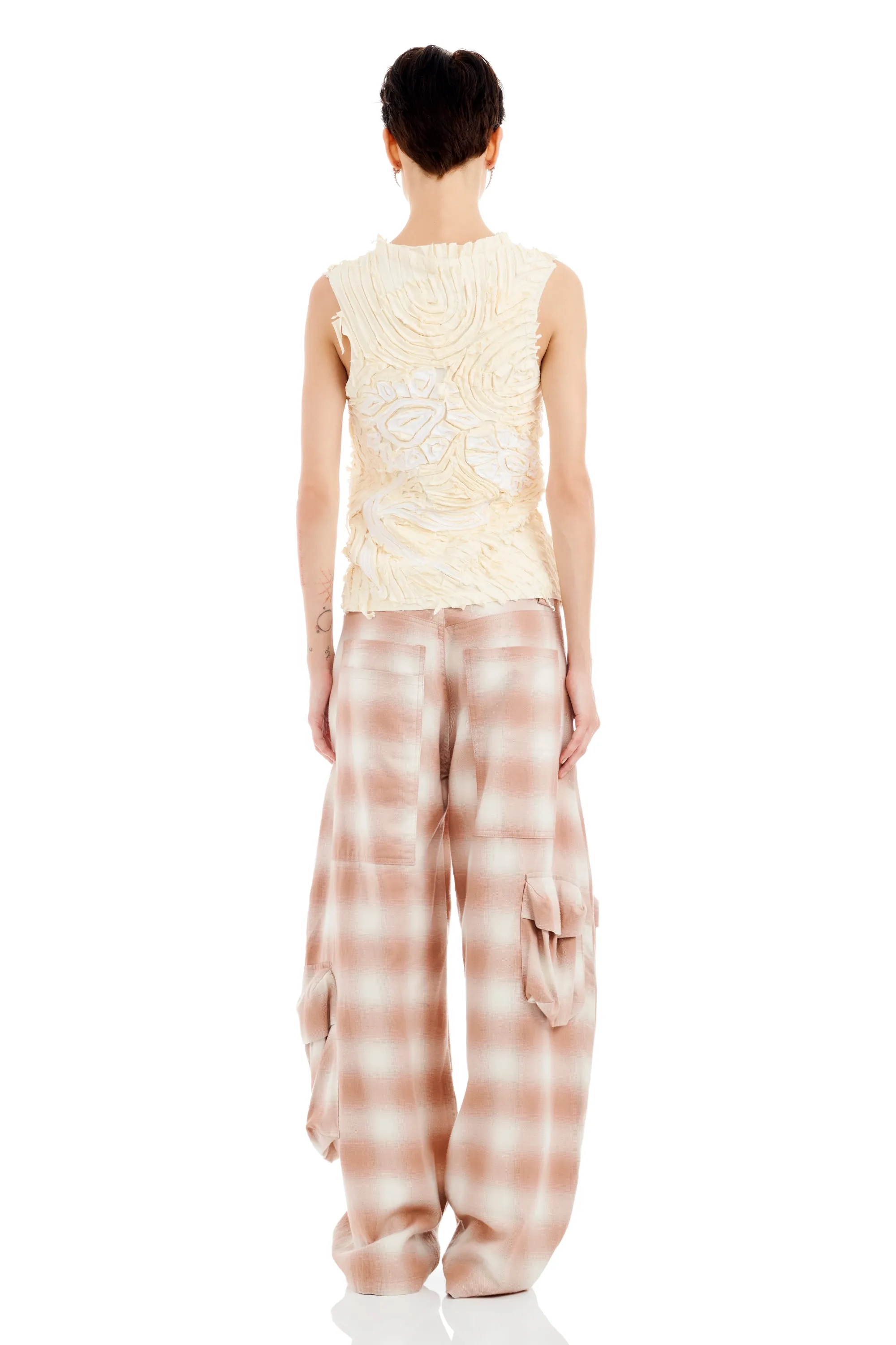 IVORY CHIRP FLOWER TANK sold by Collina Strada product image thumbnail 5