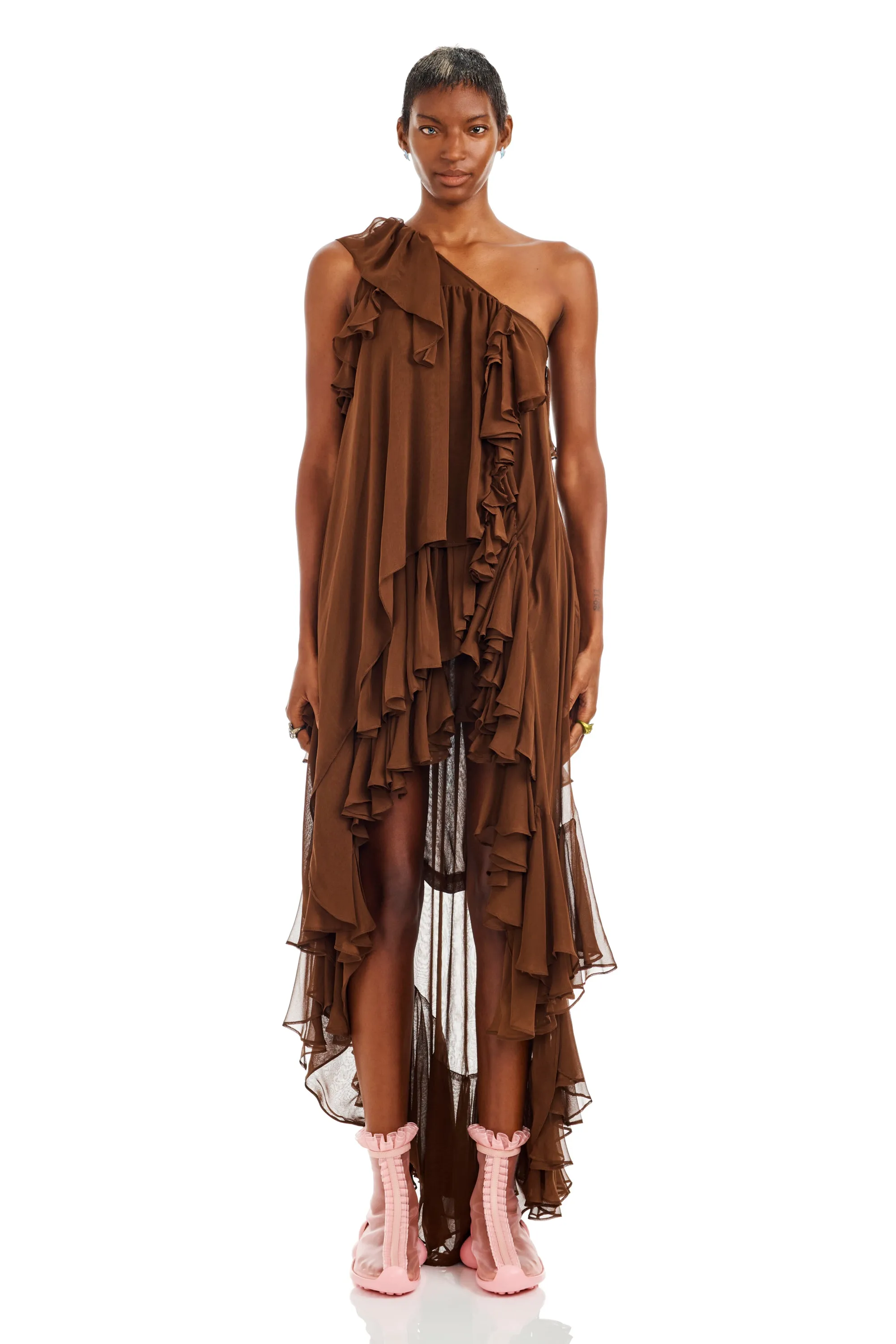 DARK BROWN VIOLET DRESS sold by Collina Strada