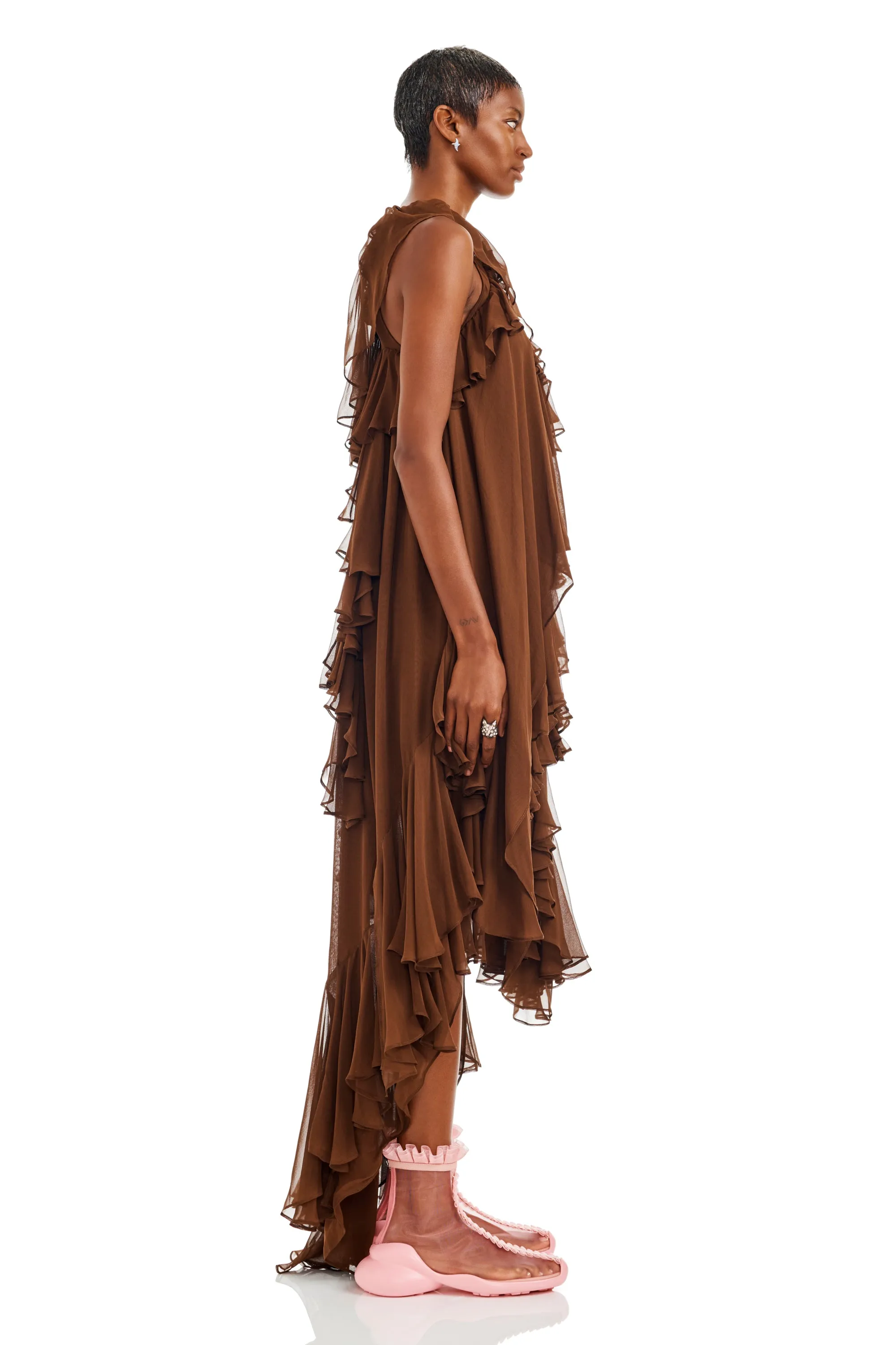 DARK BROWN VIOLET DRESS sold by Collina Strada product image thumbnail 4