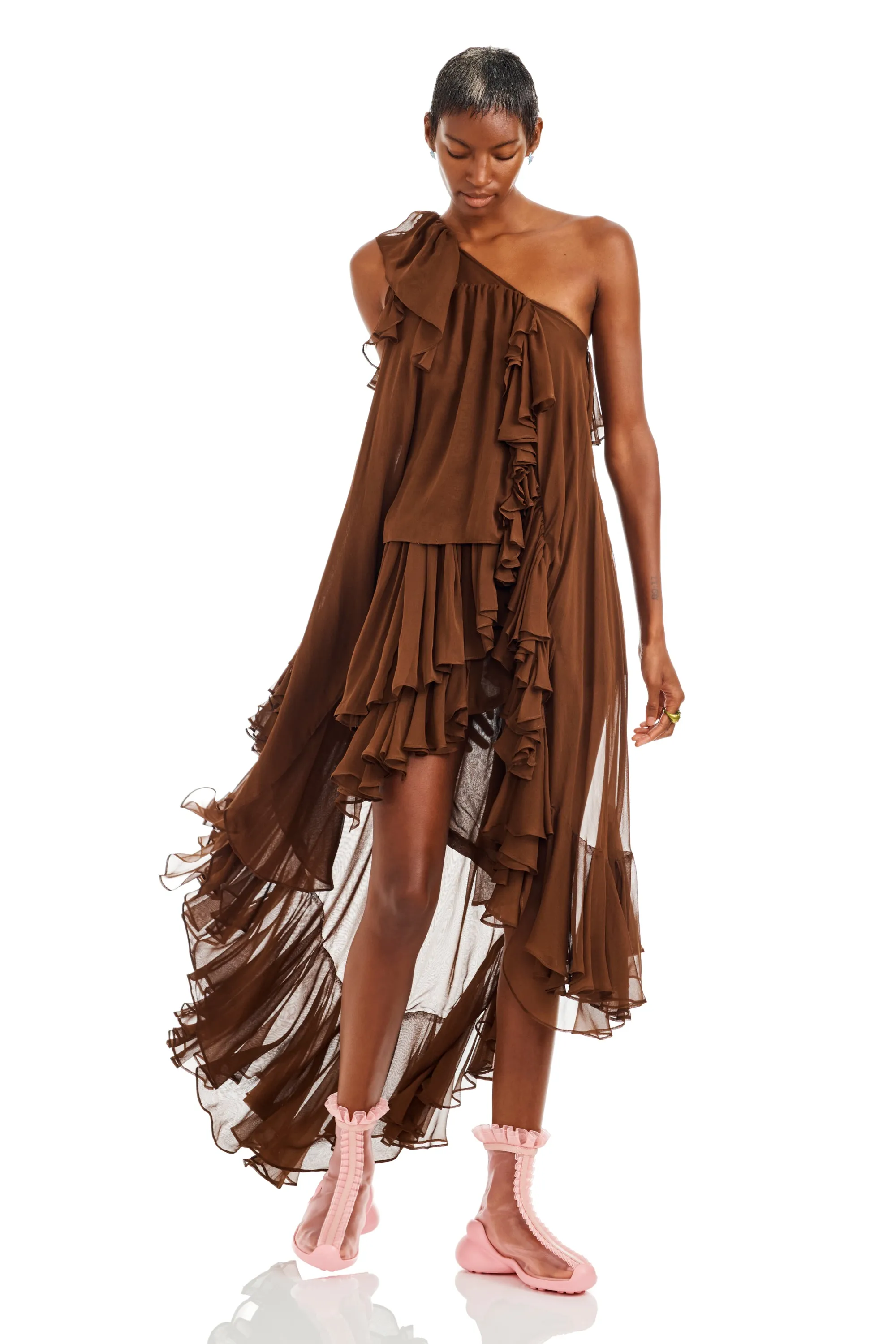 DARK BROWN VIOLET DRESS sold by Collina Strada product image thumbnail 2