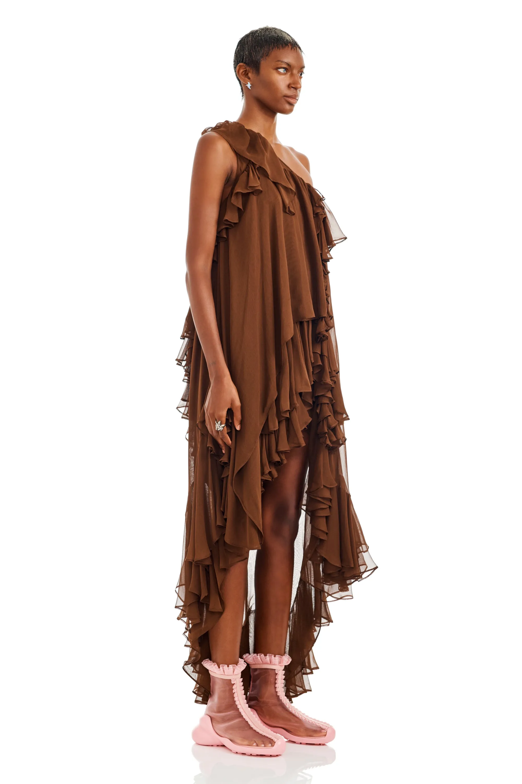 DARK BROWN VIOLET DRESS sold by Collina Strada product image thumbnail 3