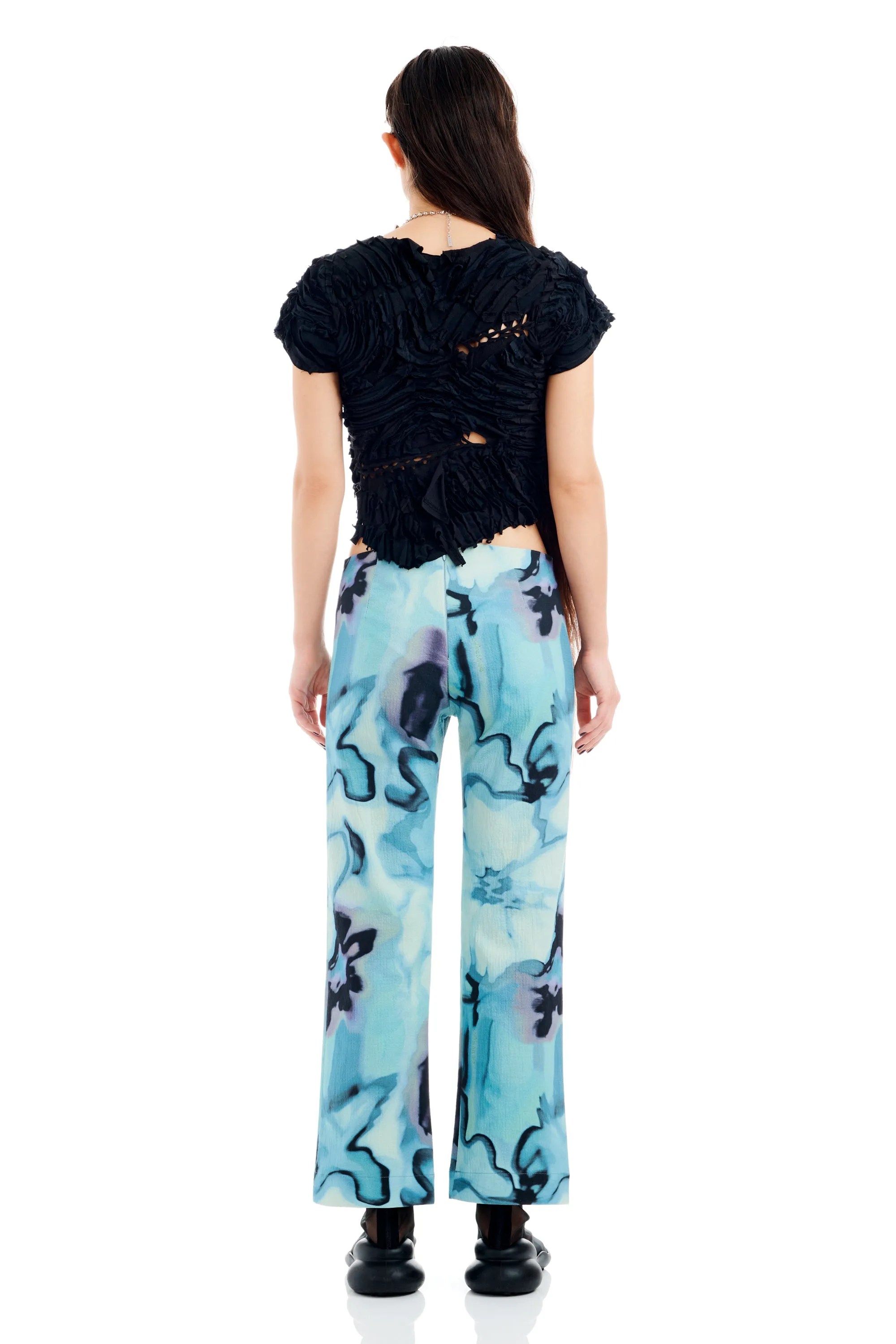 MARIPOSA PANT SKY WATERCOLOR FLORAL sold by Collina Strada product image thumbnail 5
