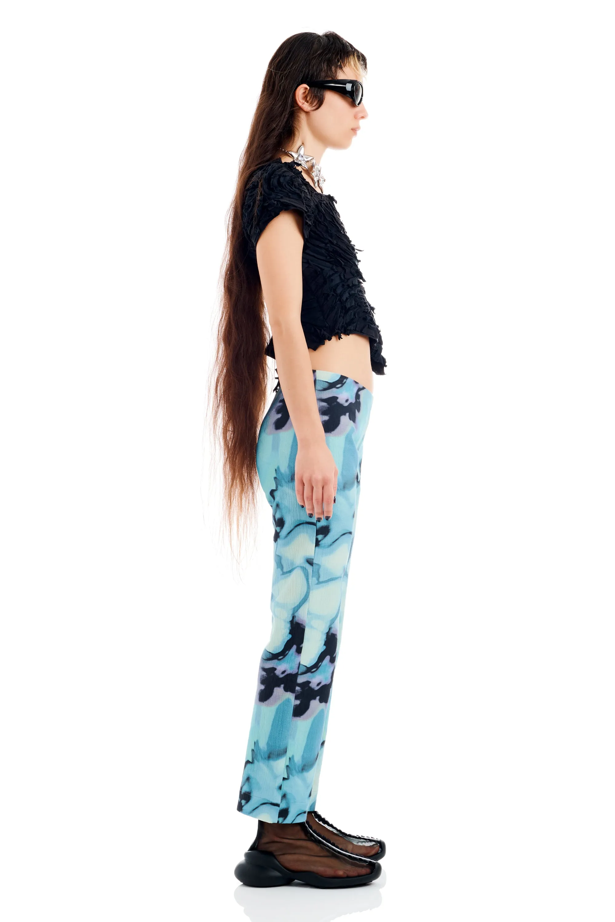 MARIPOSA PANT SKY WATERCOLOR FLORAL sold by Collina Strada product image thumbnail 4