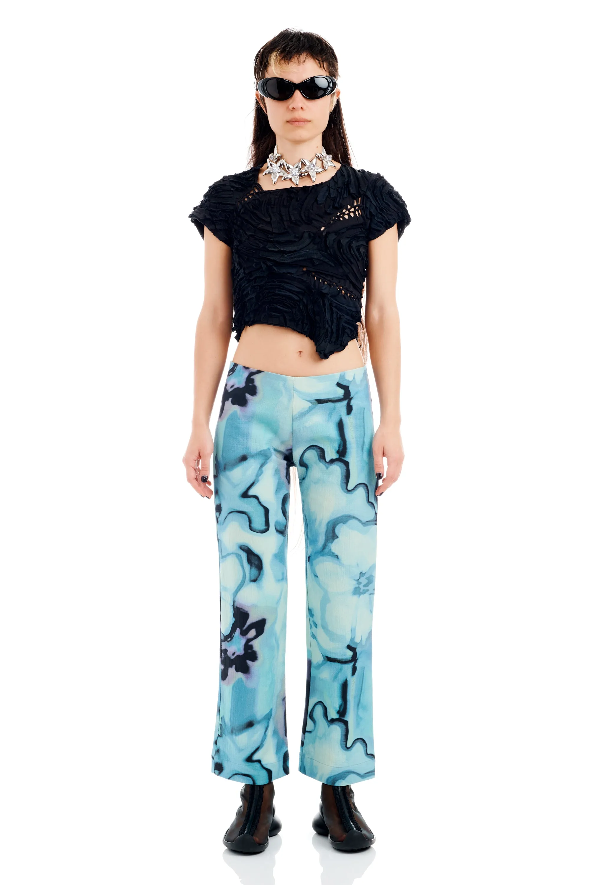 MARIPOSA PANT SKY WATERCOLOR FLORAL sold by Collina Strada product image thumbnail 2