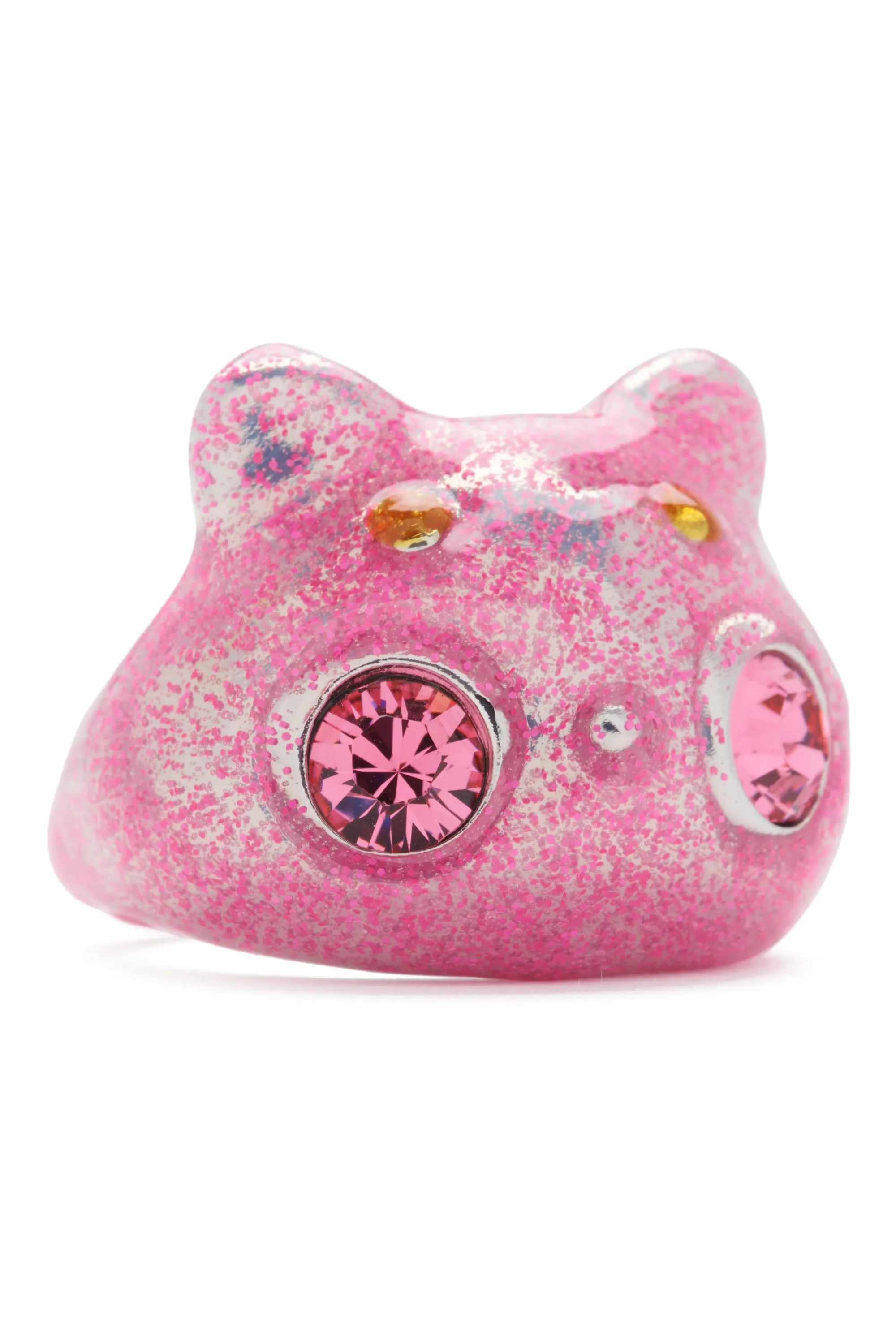 LIGHT PINK GLITTER BUG RING sold by Collina Strada product image thumbnail 2