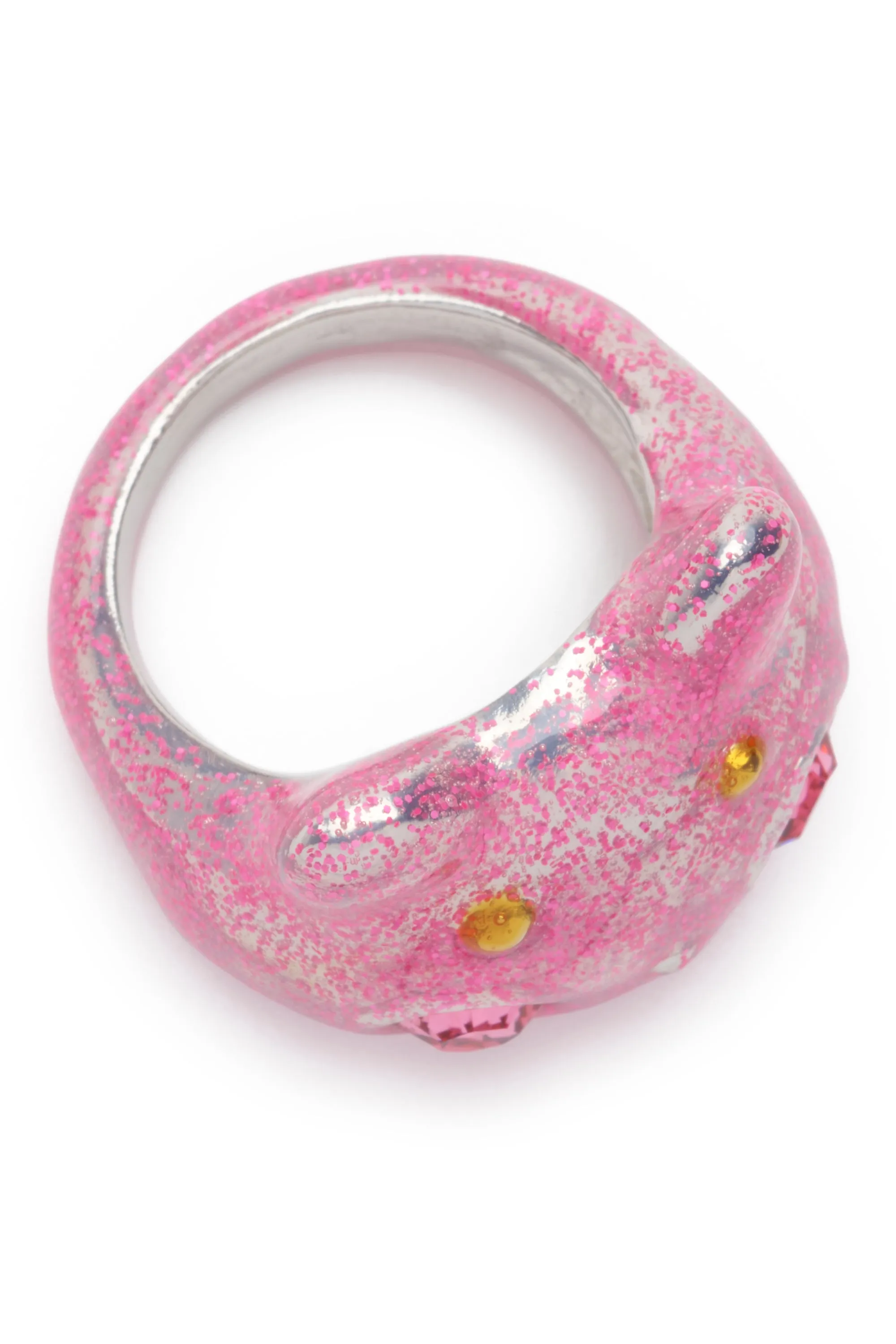LIGHT PINK GLITTER BUG RING sold by Collina Strada product image thumbnail 3