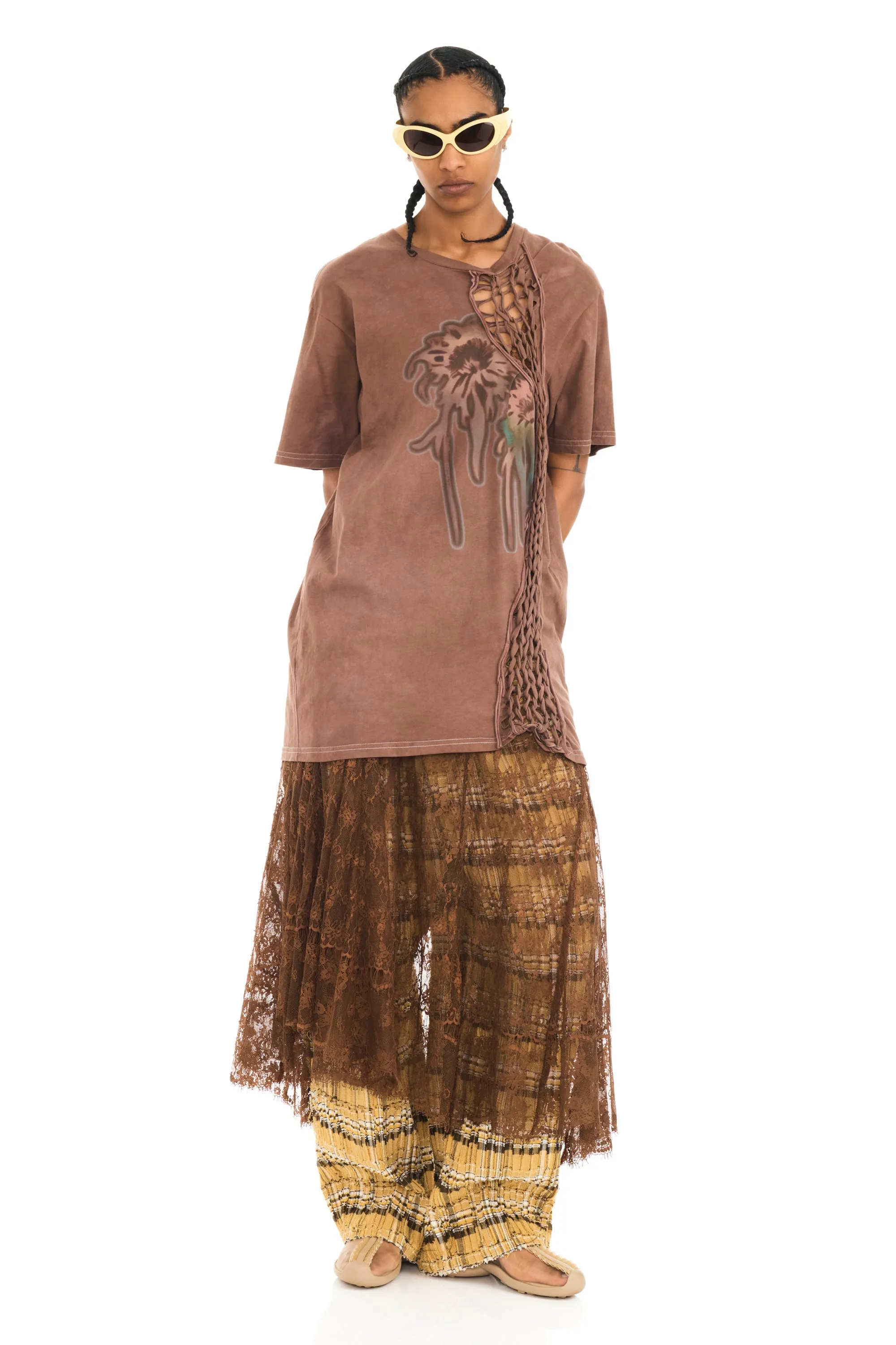 EARTH FADED FLOWER TOSH TEE sold by Collina Strada