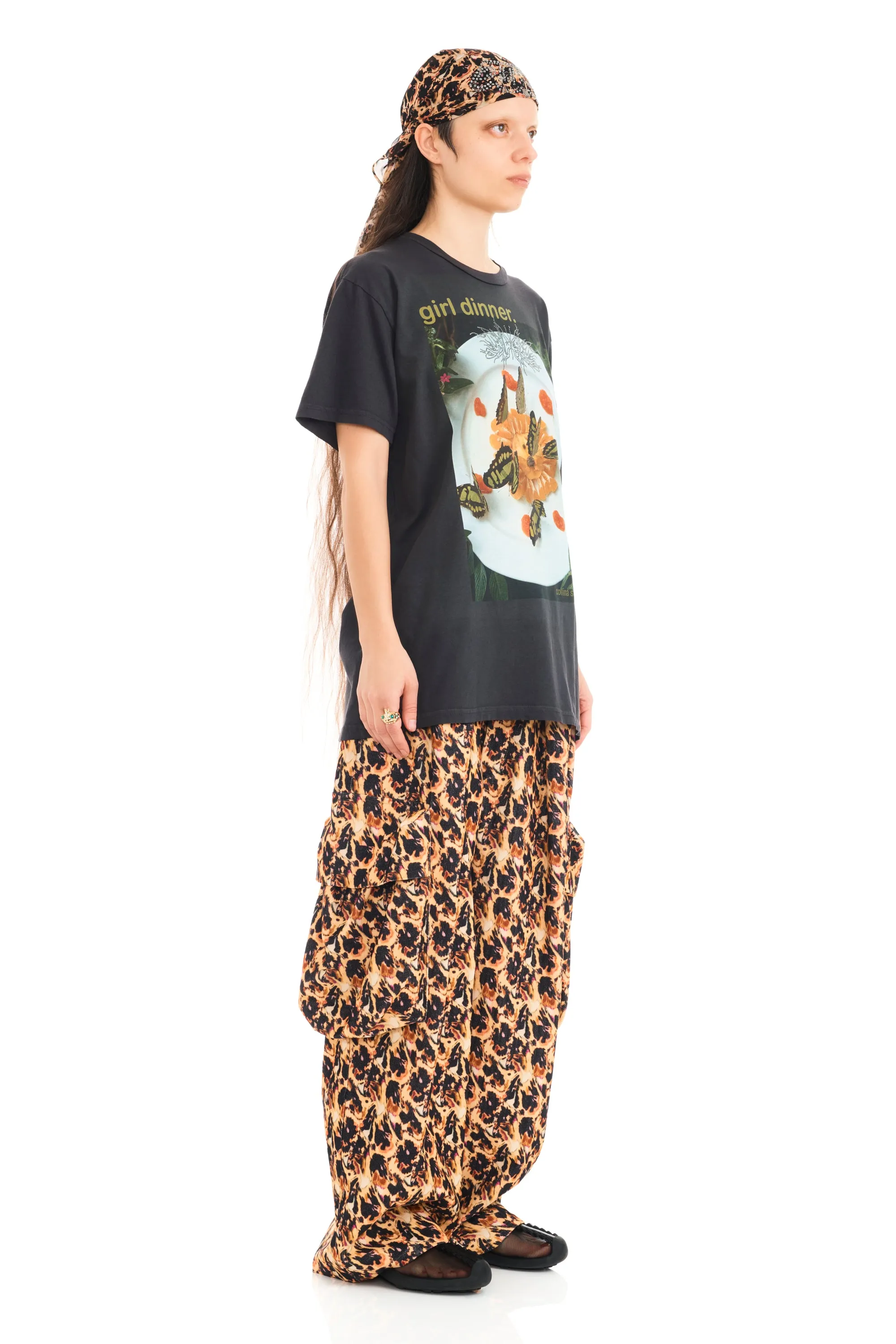 GIRL DINNER RHINESTONE GRAPHIC TEE sold by Collina Strada product image thumbnail 3