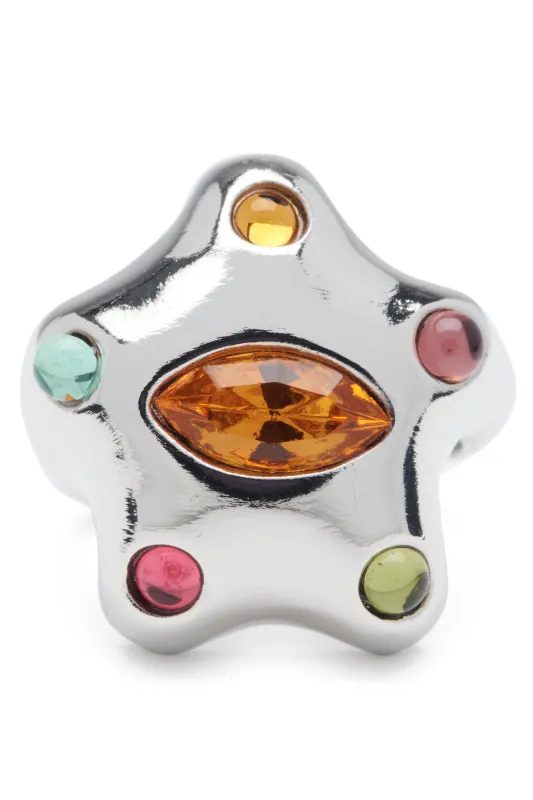 SILVER MULTI DEMI STARLETTE RING sold by Collina Strada