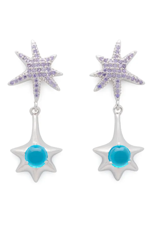 LAVENDER STAR DROP EARRING sold by Collina Strada