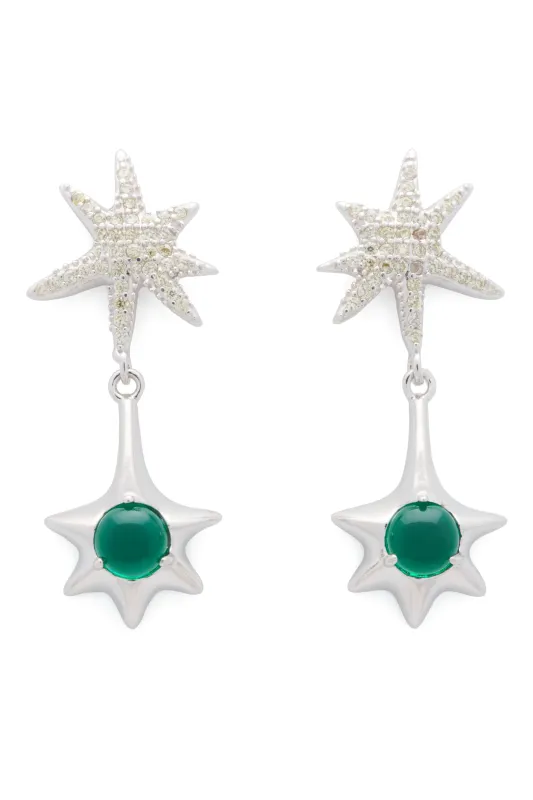 OLIVINE STAR DROP EARRING sold by Collina Strada