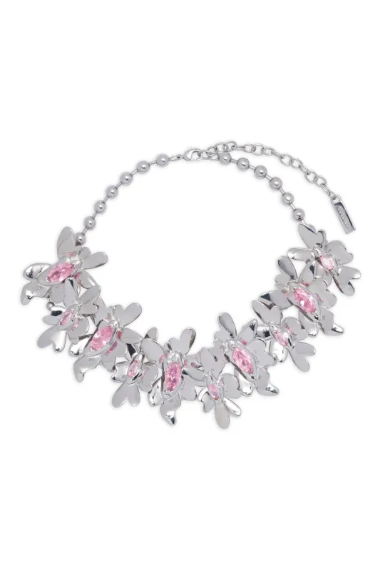 PINK MEGA DAISY NECKLACE made by Collina Strada