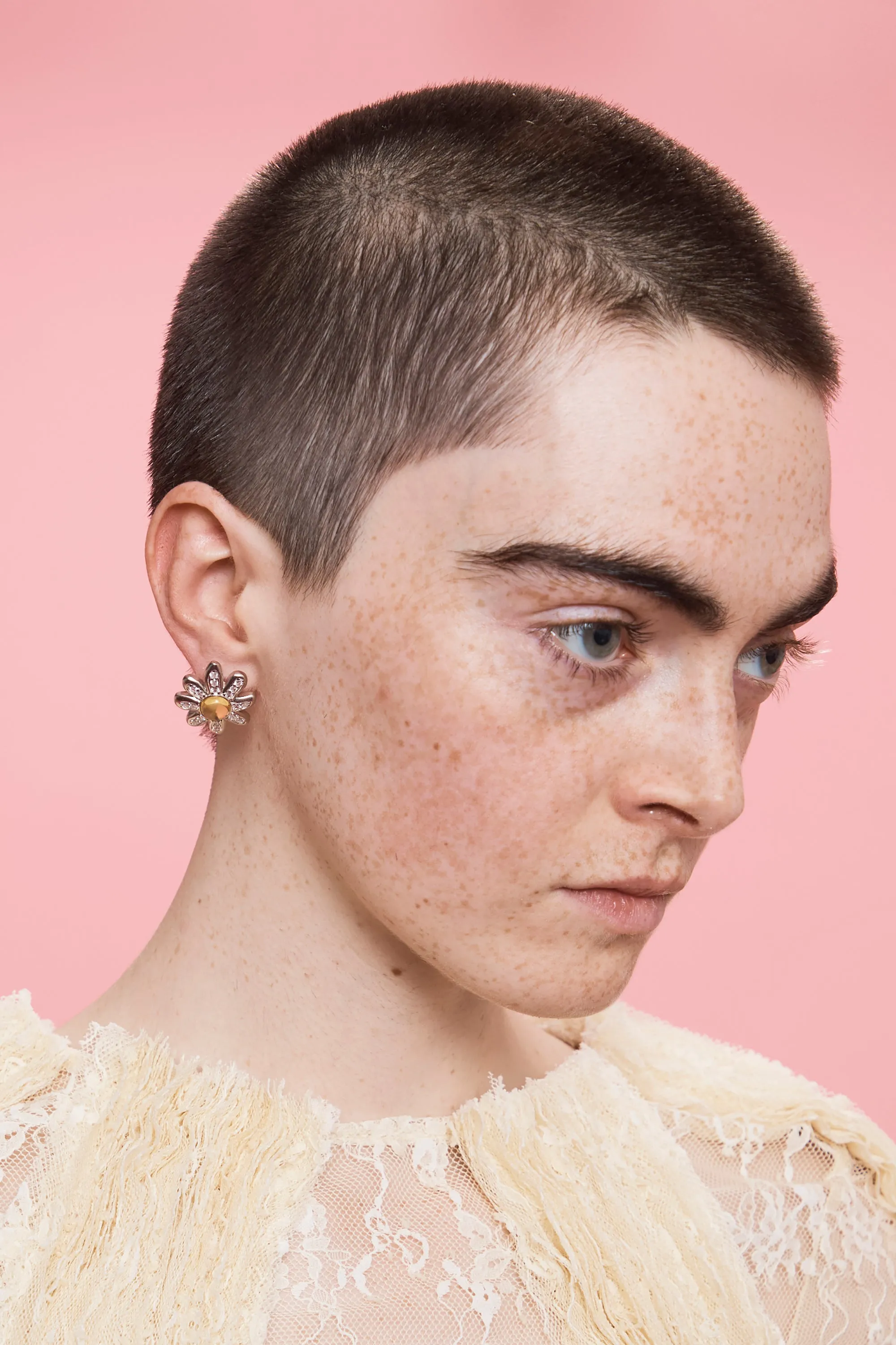 PINK APPLE CHAMOMILE EARRING sold by Collina Strada product image thumbnail 4