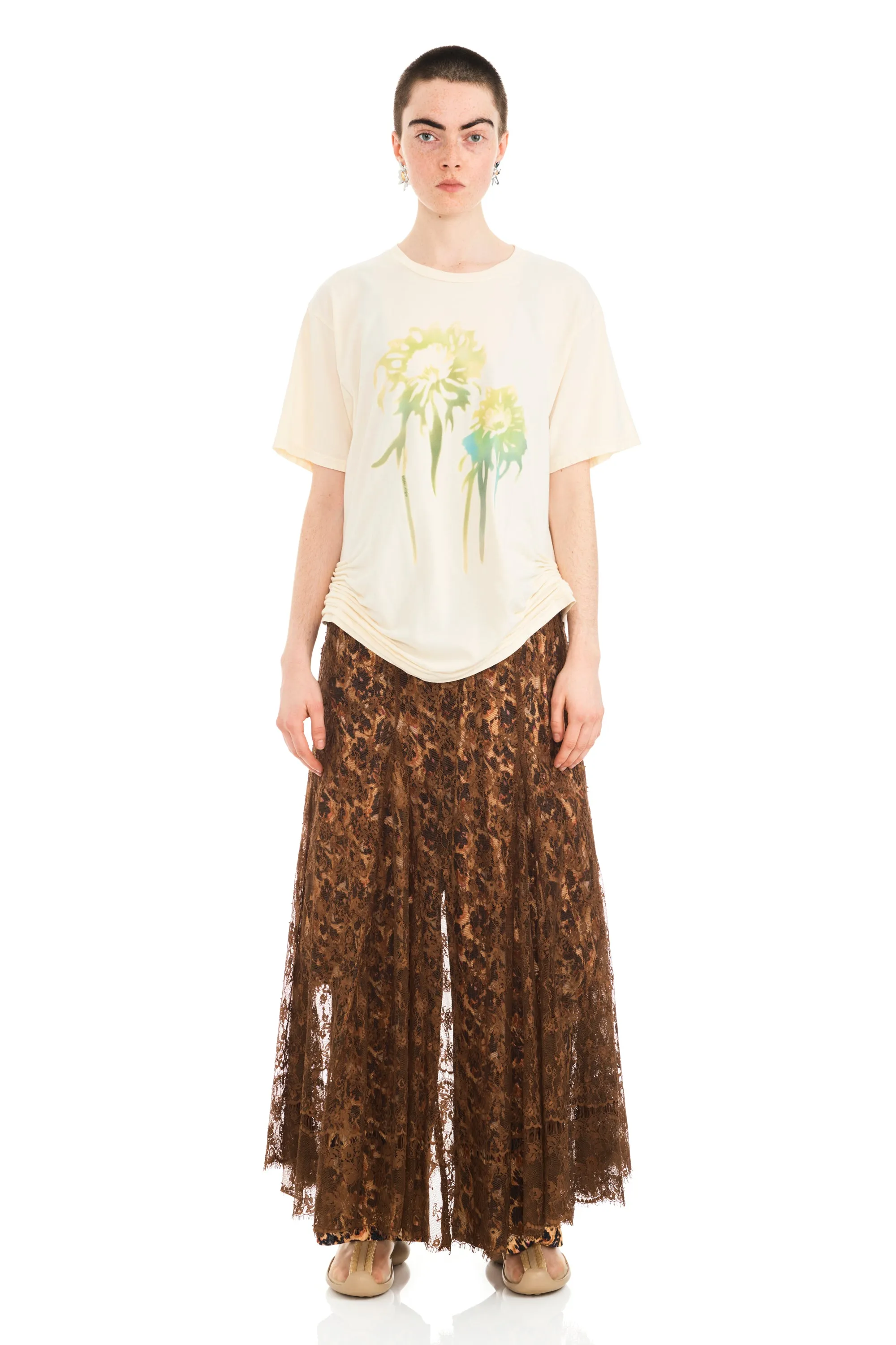 BUTTER FADED FLOWER KATINA TEE sold by Collina Strada