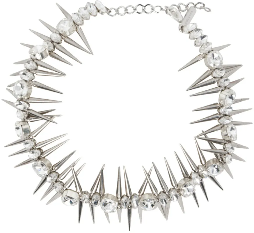 CRYSTAL CLEAR RHINESTONE STUDDED CHOKER sold by Collina Strada