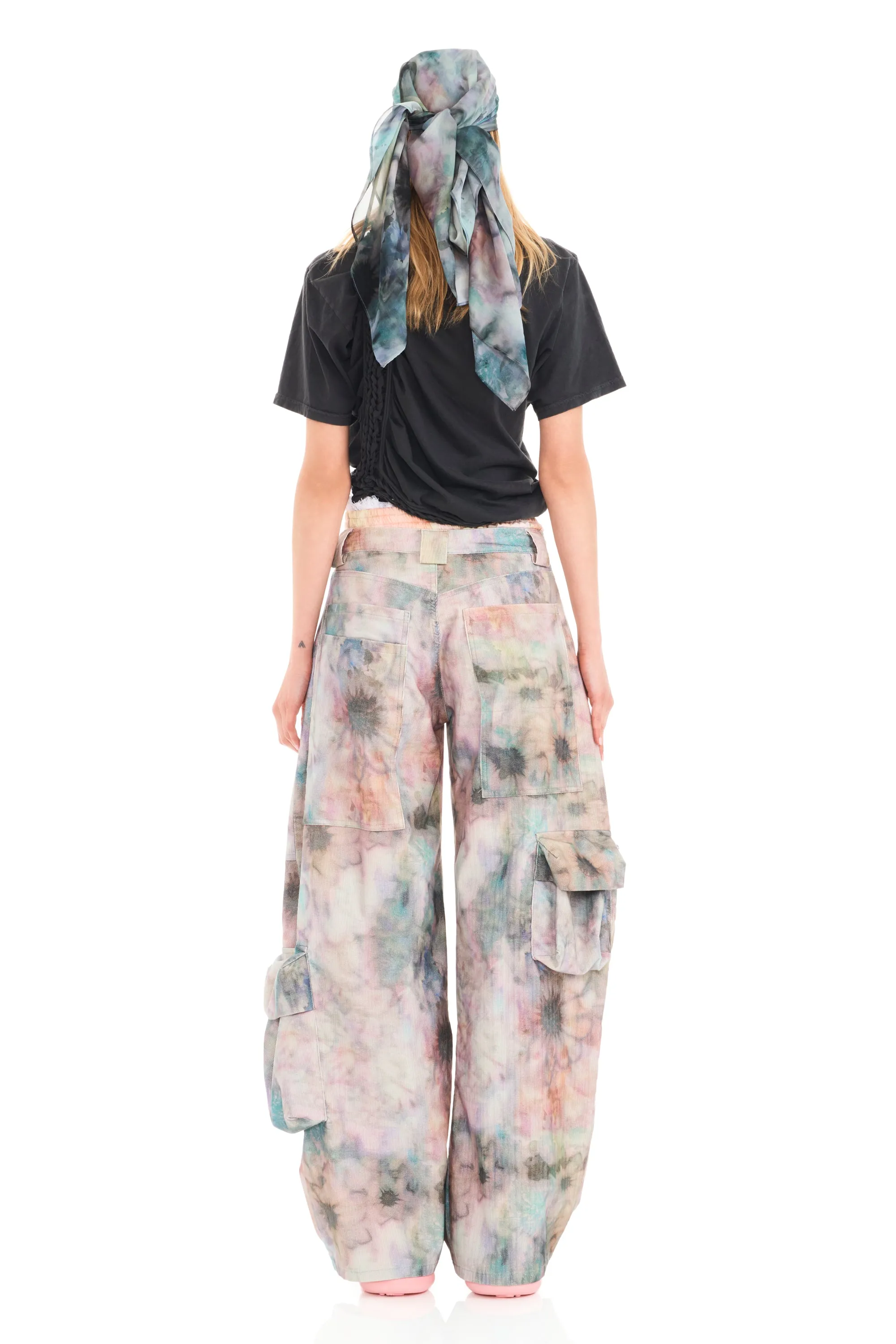 STAINED FLORAL LAWN CARGO PANT sold by Collina Strada product image thumbnail 5