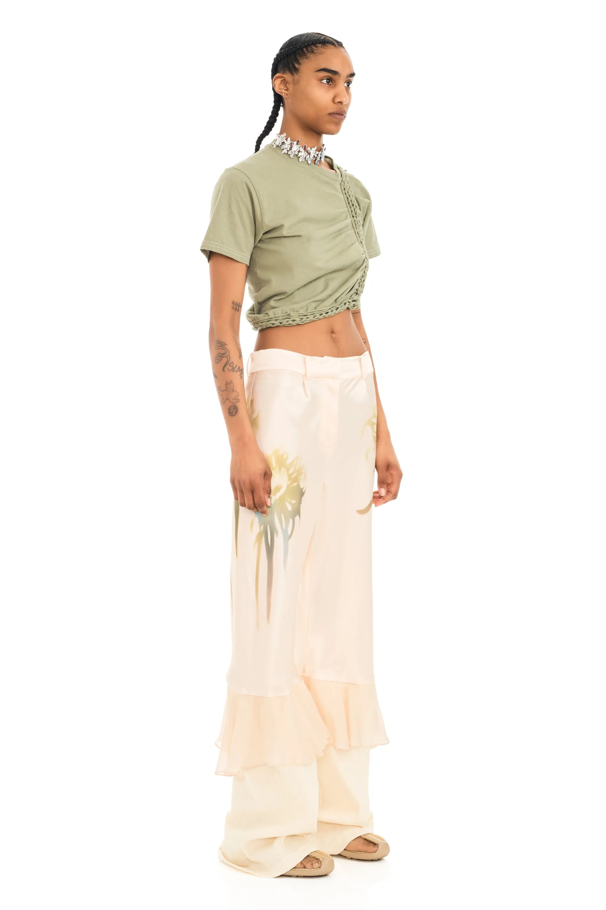 BUTTER FADED FLOWER GERANIUM TROUSER sold by Collina Strada product image thumbnail 3