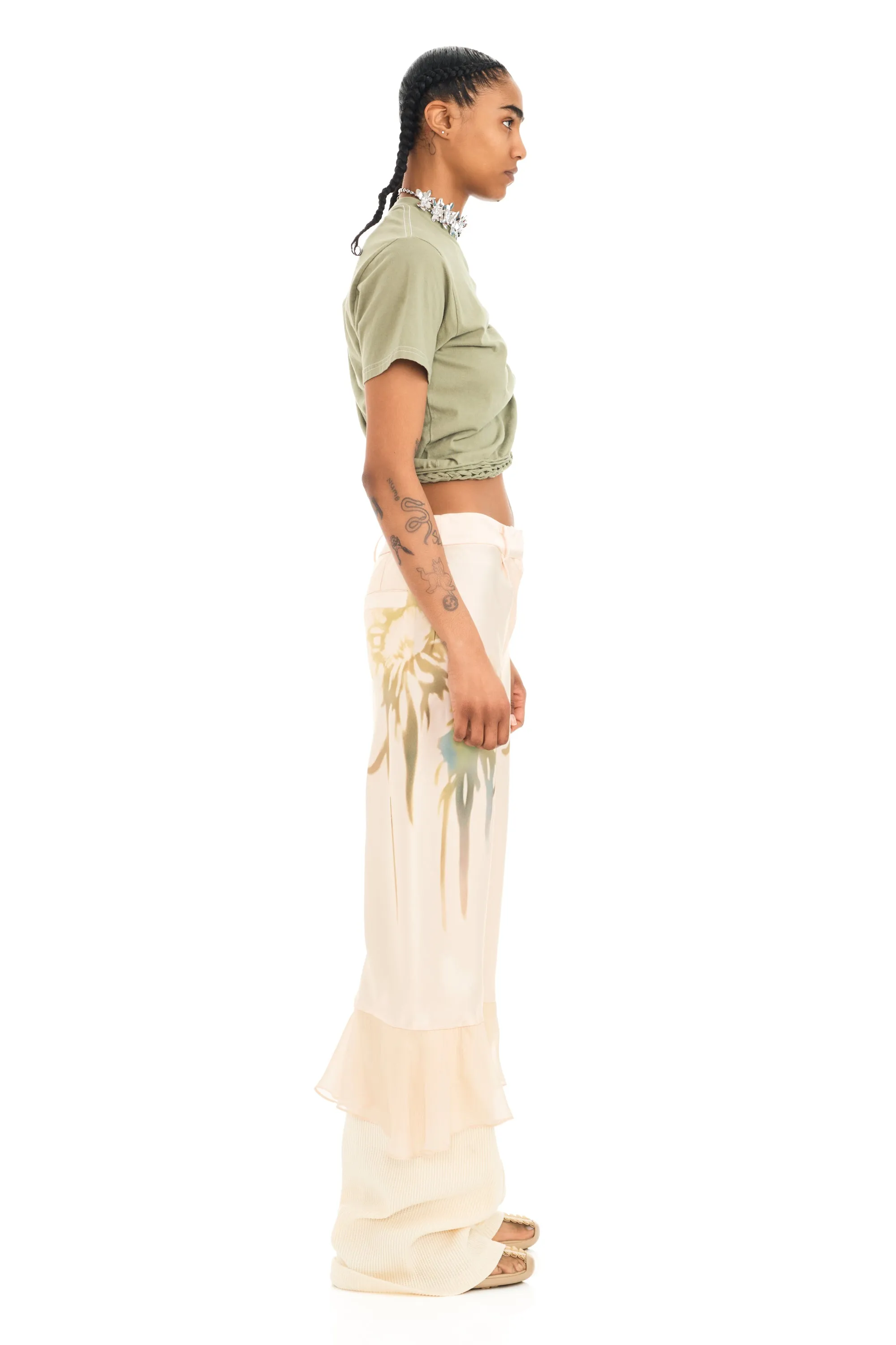 BUTTER FADED FLOWER GERANIUM TROUSER sold by Collina Strada product image thumbnail 4