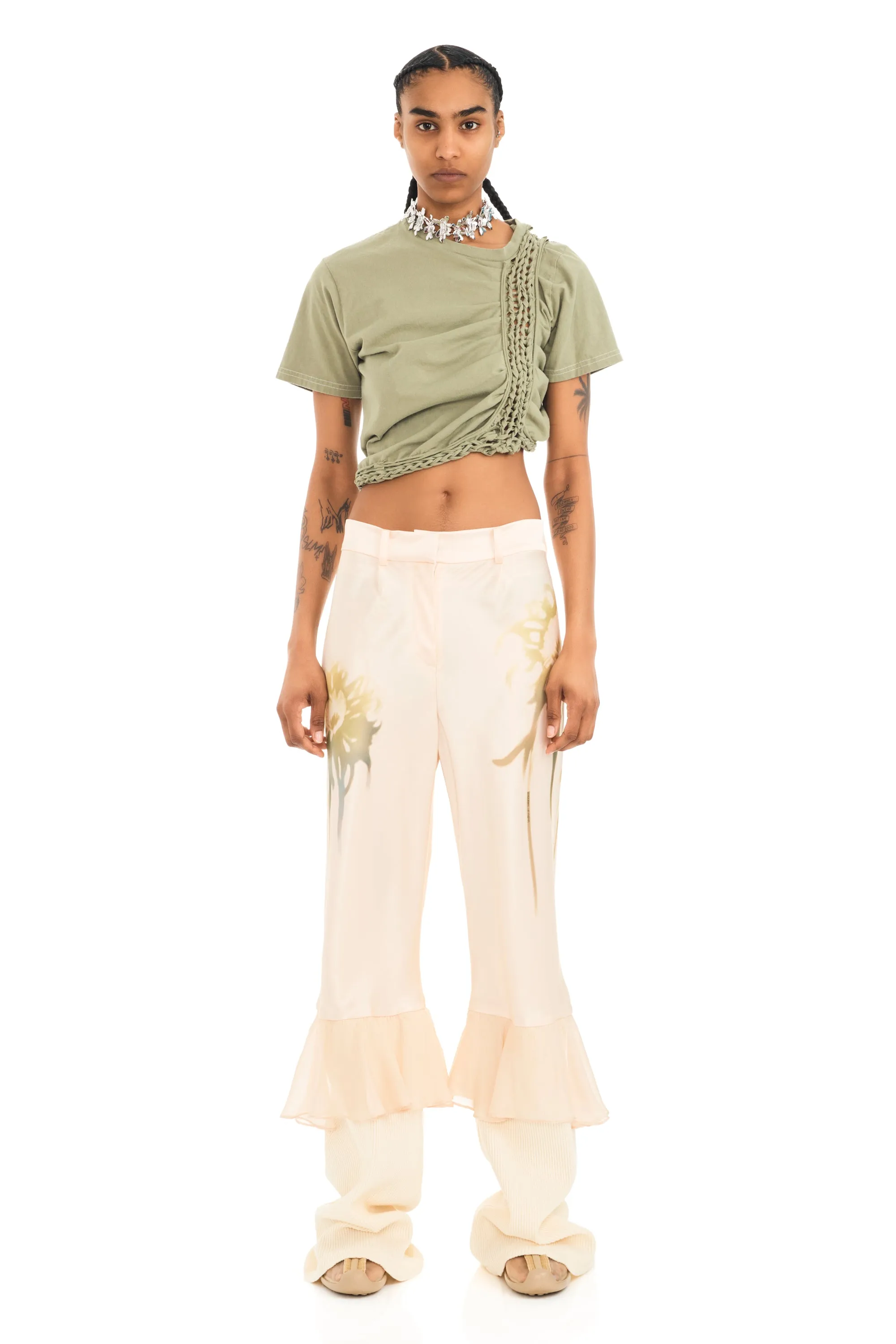 BUTTER FADED FLOWER GERANIUM TROUSER sold by Collina Strada product image thumbnail 2