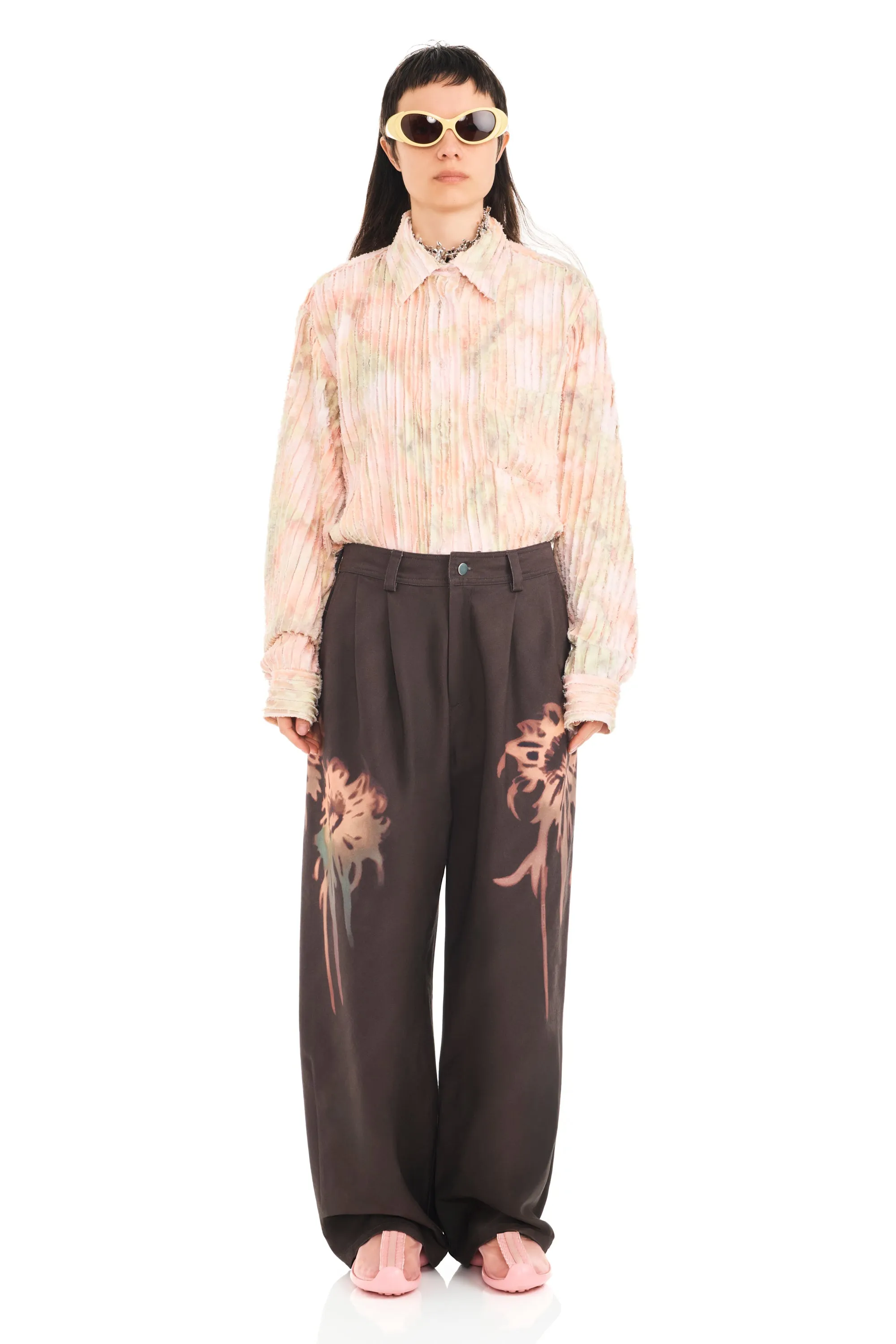 EARTH FADED FLOWER CATCHFLY PANT sold by Collina Strada
