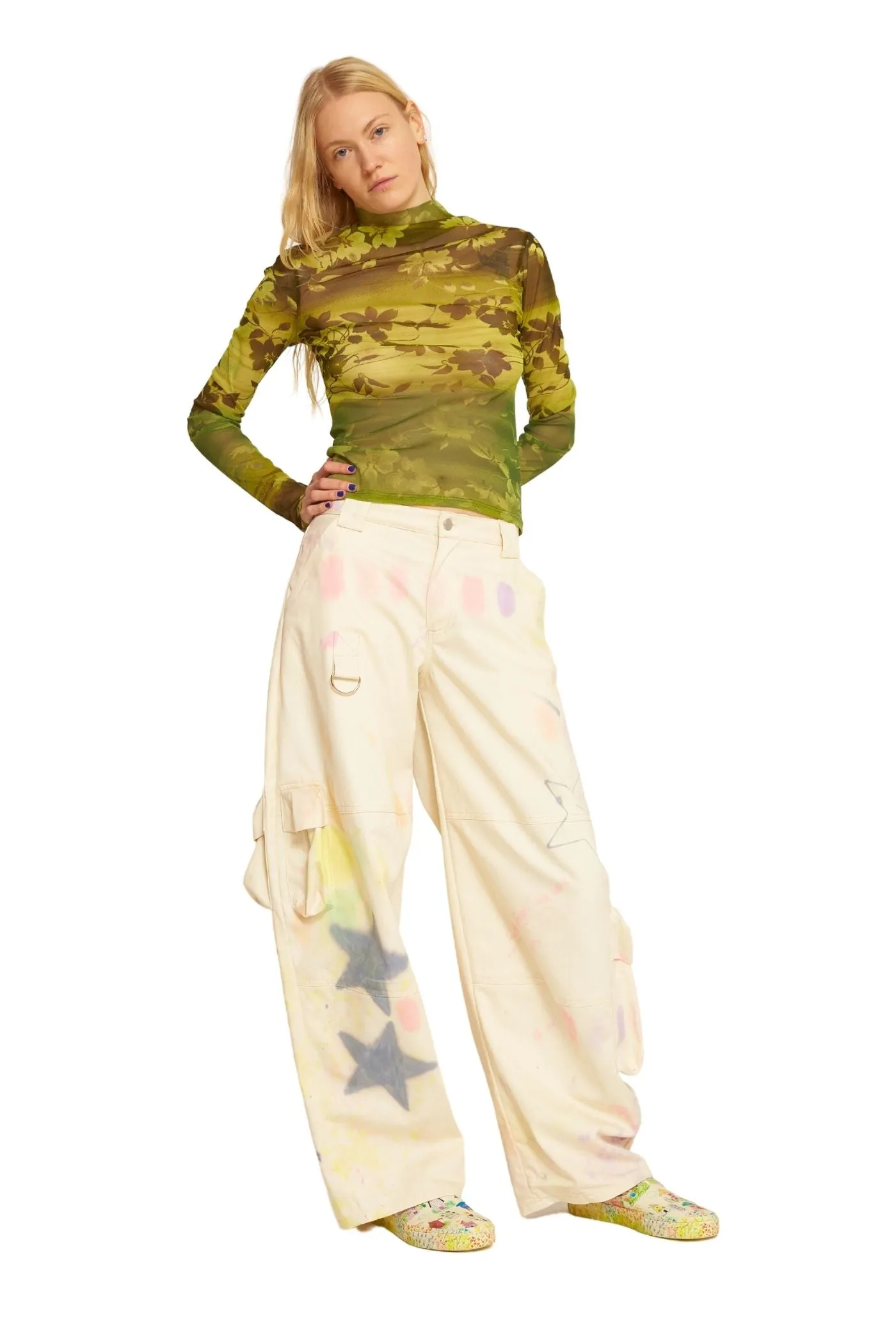 STAR BURST LAWN CARGO PANT sold by Collina Strada product image thumbnail 2