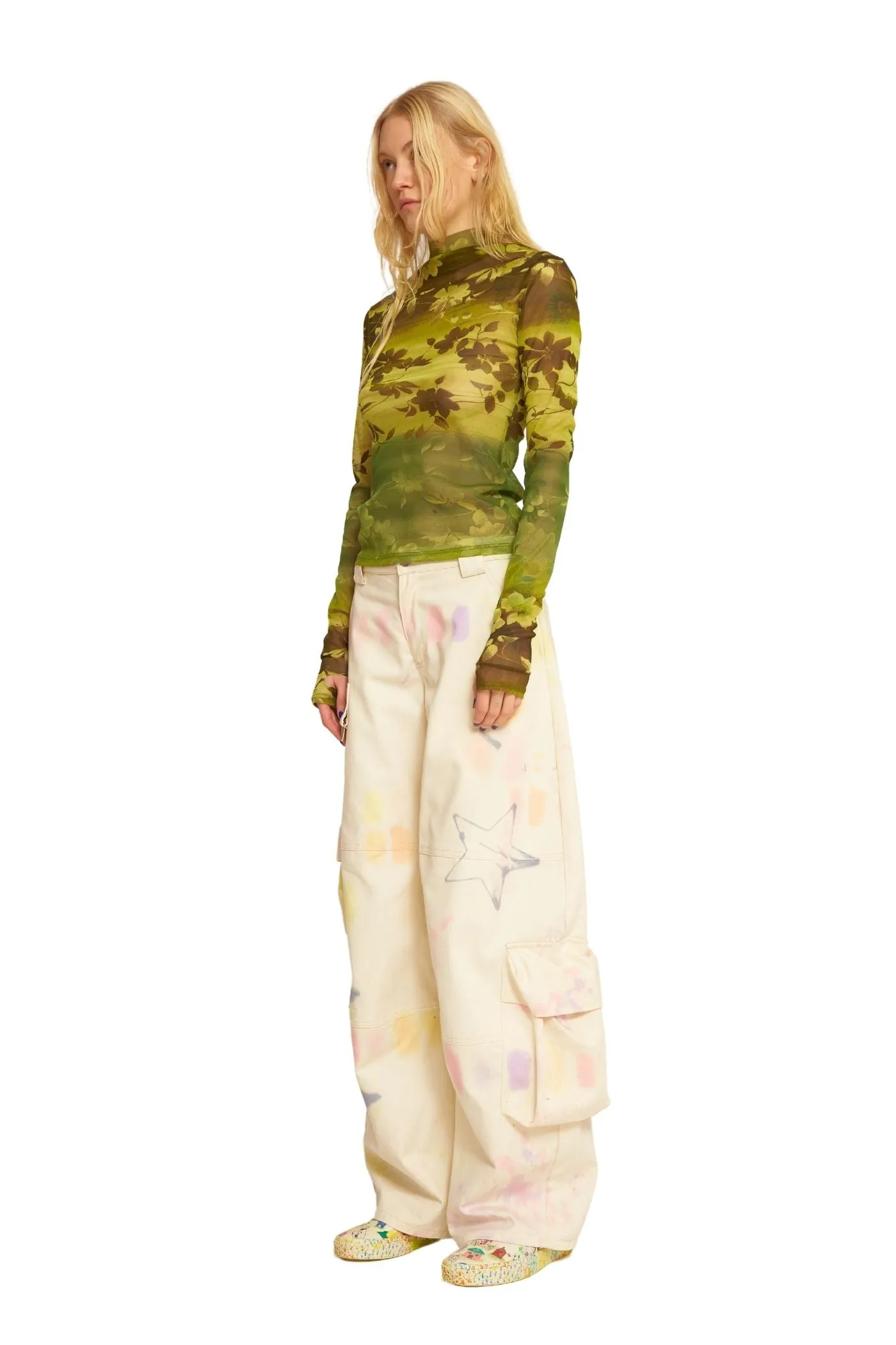 STAR BURST LAWN CARGO PANT sold by Collina Strada product image thumbnail 3