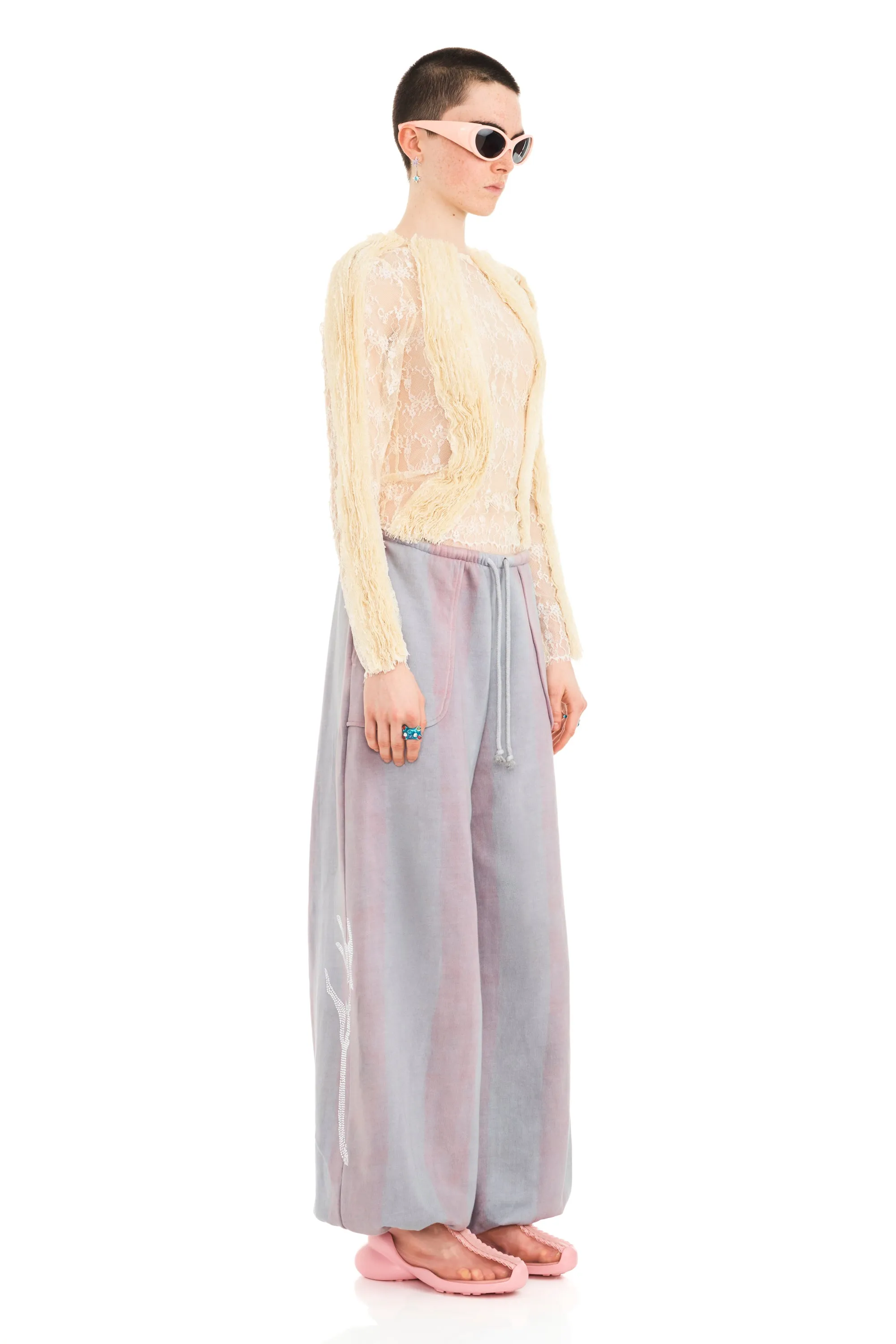 FOG STRIPE BALLOON SWEATPANT sold by Collina Strada product image thumbnail 3