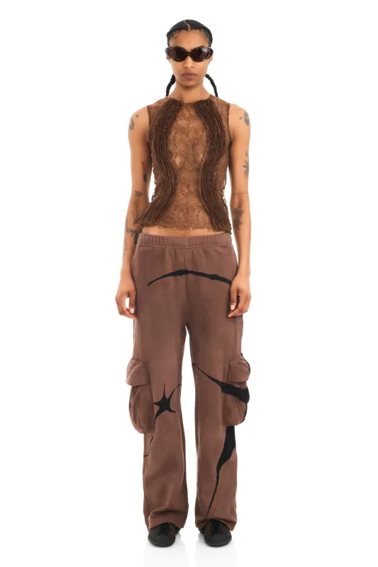 EARTH STARBURST CARGO SWEATPANT sold by Collina Strada