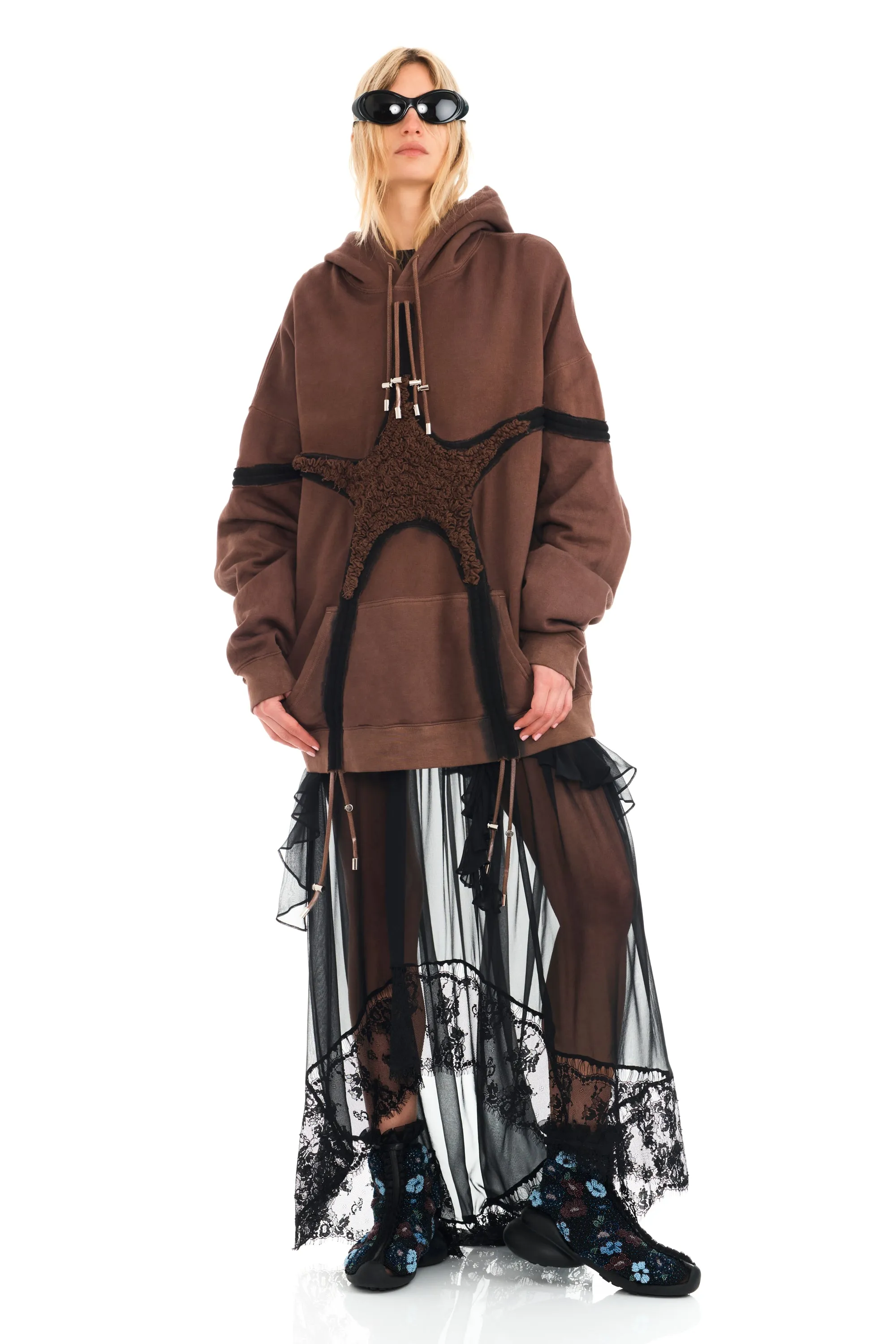 EARTH STARBURST SOFT STAR HOODIE sold by Collina Strada product image thumbnail 3