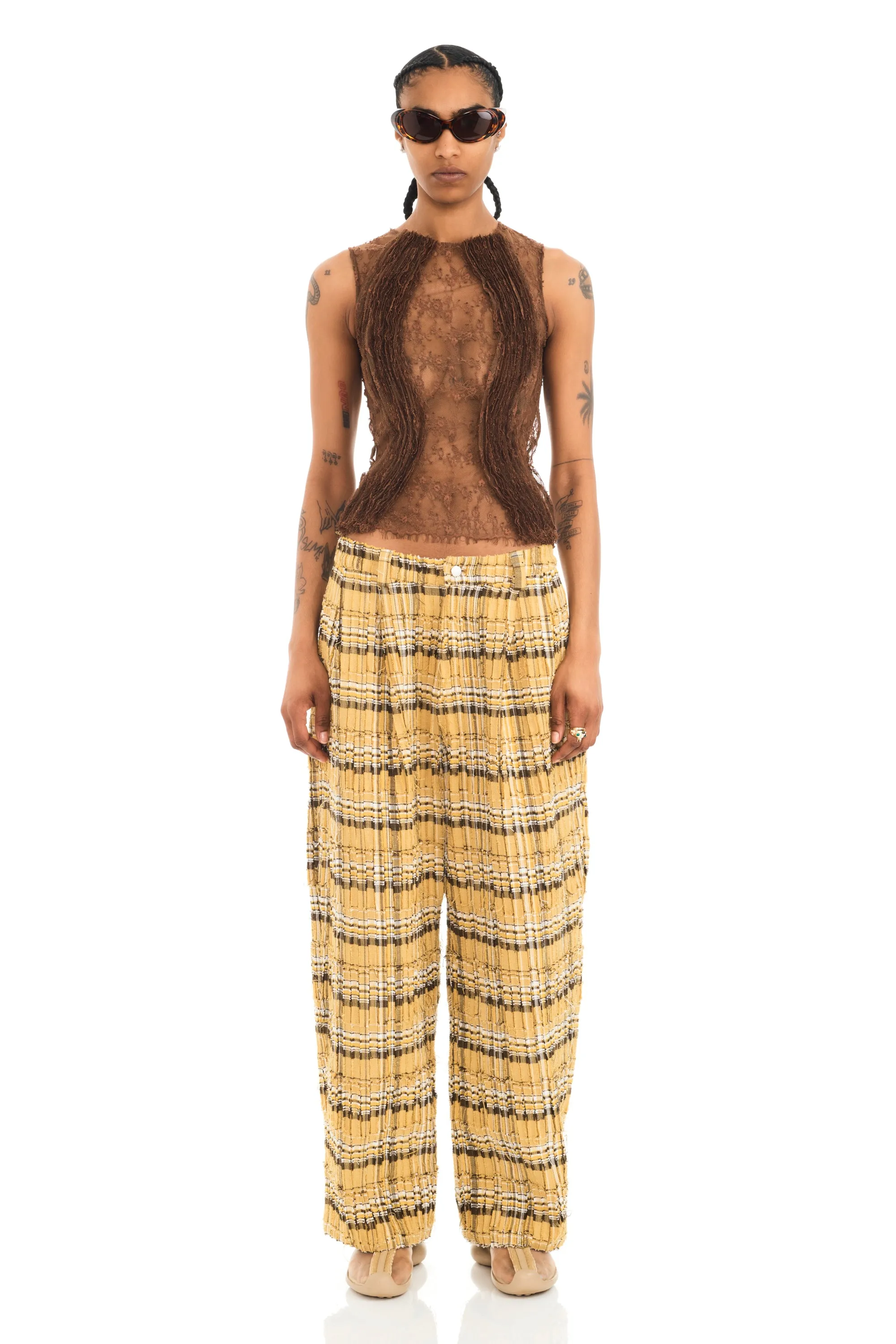 BROWN WAVY DANDELION TANK sold by Collina Strada product image thumbnail 2