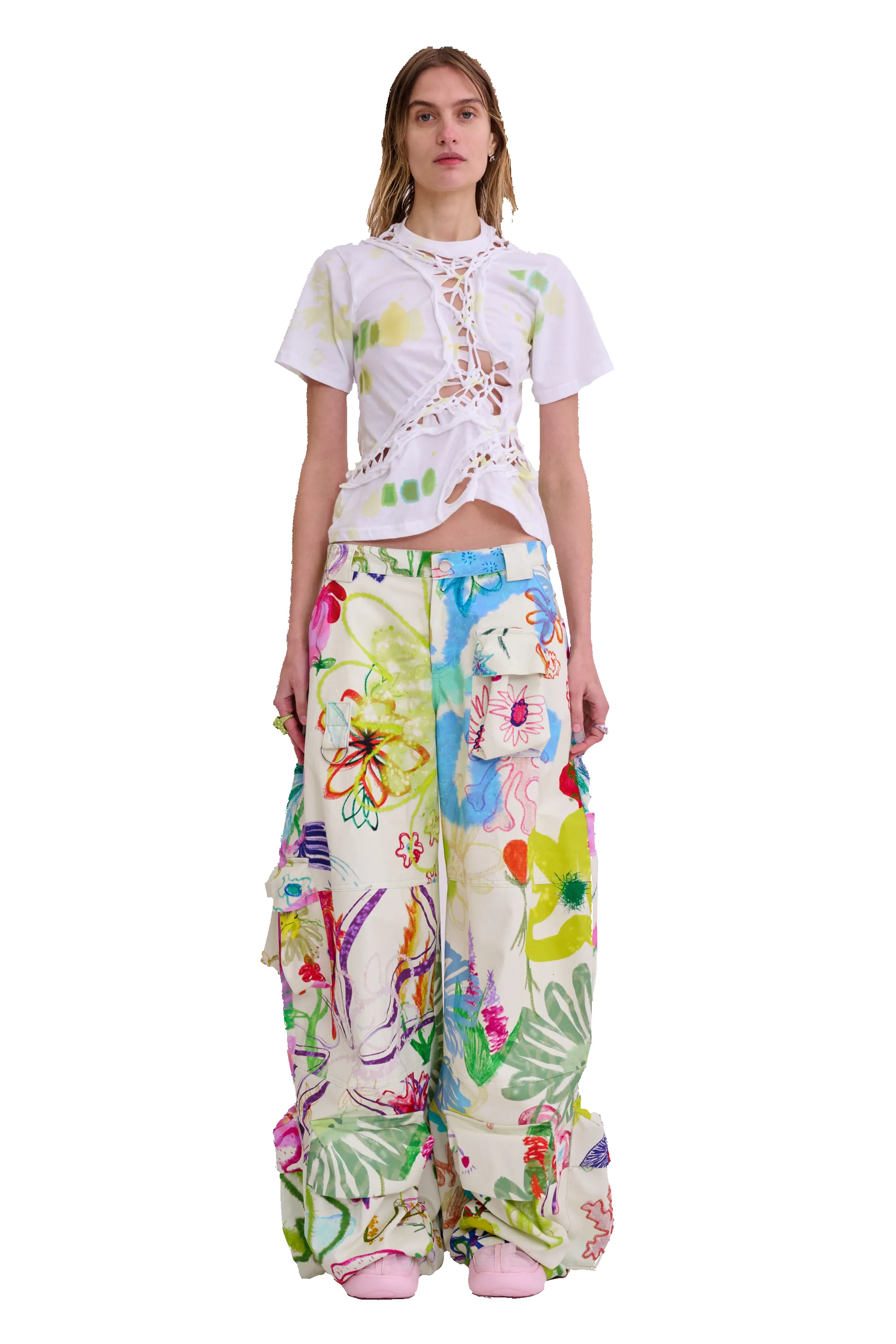 LIME STARBURST TOSH TEE sold by Collina Strada