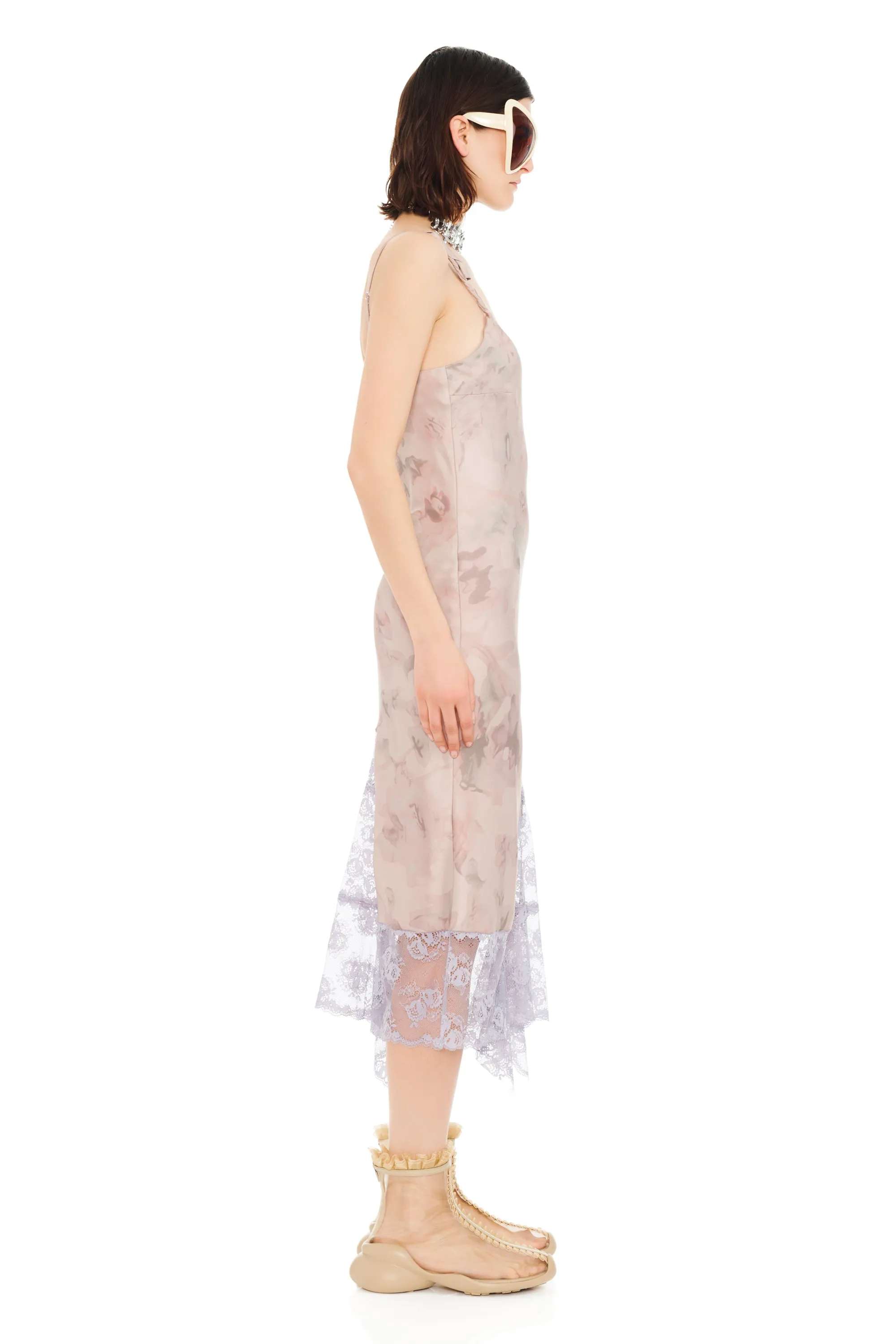 BEIGE WATERCOLOR ROSES CYPRESS DRESS sold by Collina Strada product image thumbnail 3