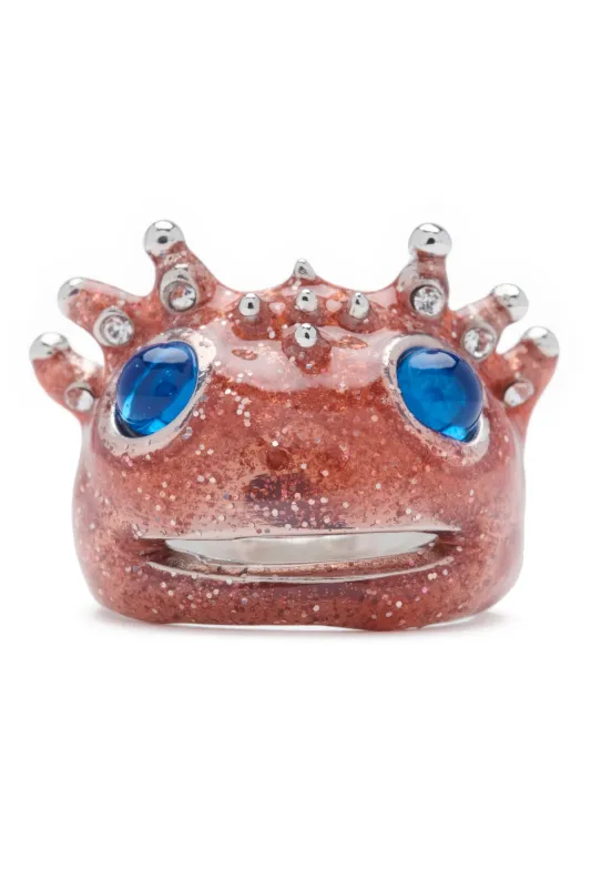 ROSE GLITTER AXOLOTL RING made by Collina Strada