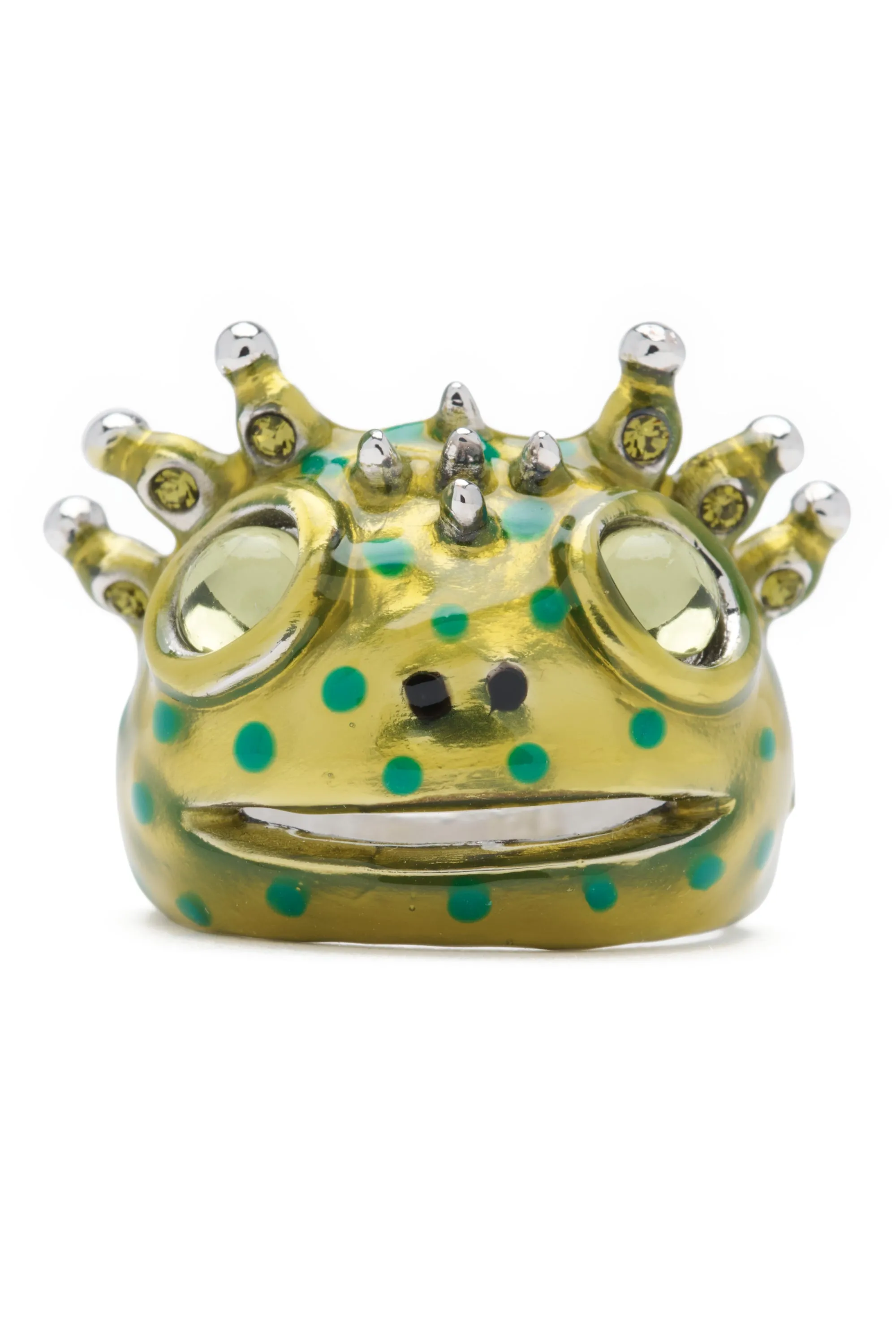 LIME DOTS AXOLOTL RING sold by Collina Strada