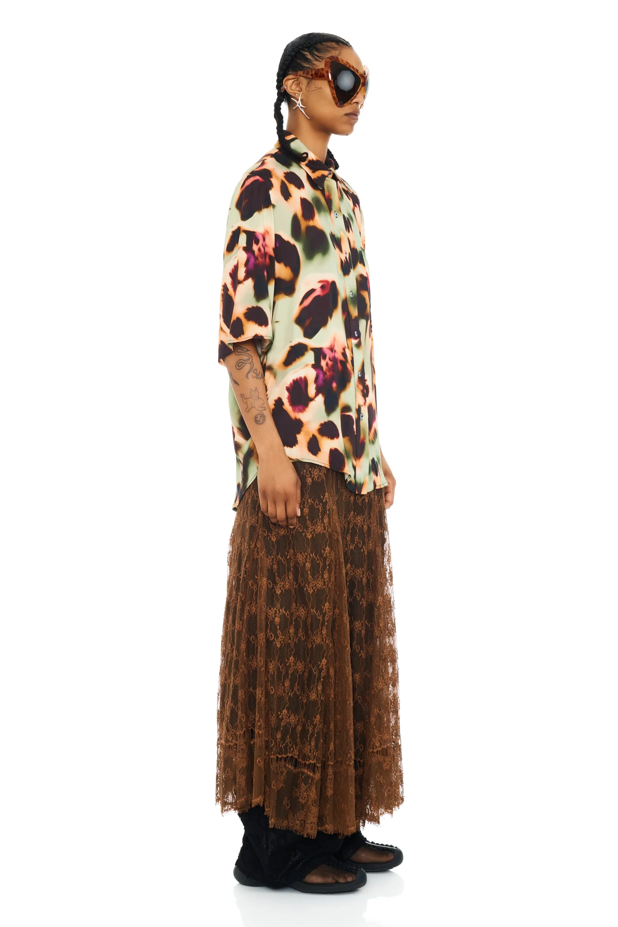 DRIPPY LEOPARD SUNNY BUTTON UP sold by Collina Strada product image thumbnail 2