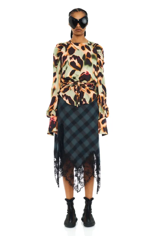 DRIPPY LEOPARD IRIS TOP sold by Collina Strada