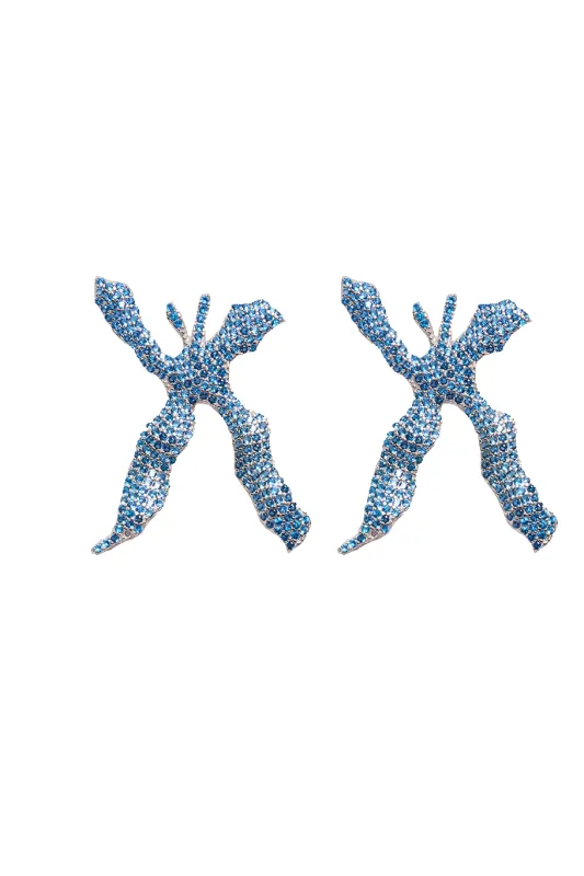 AQUAMARINE MARIPOSA EARRING sold by Collina Strada