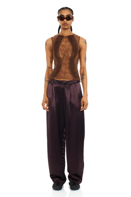 CHOCOLATE CATCHFLY TROUSER sold by Collina Strada
